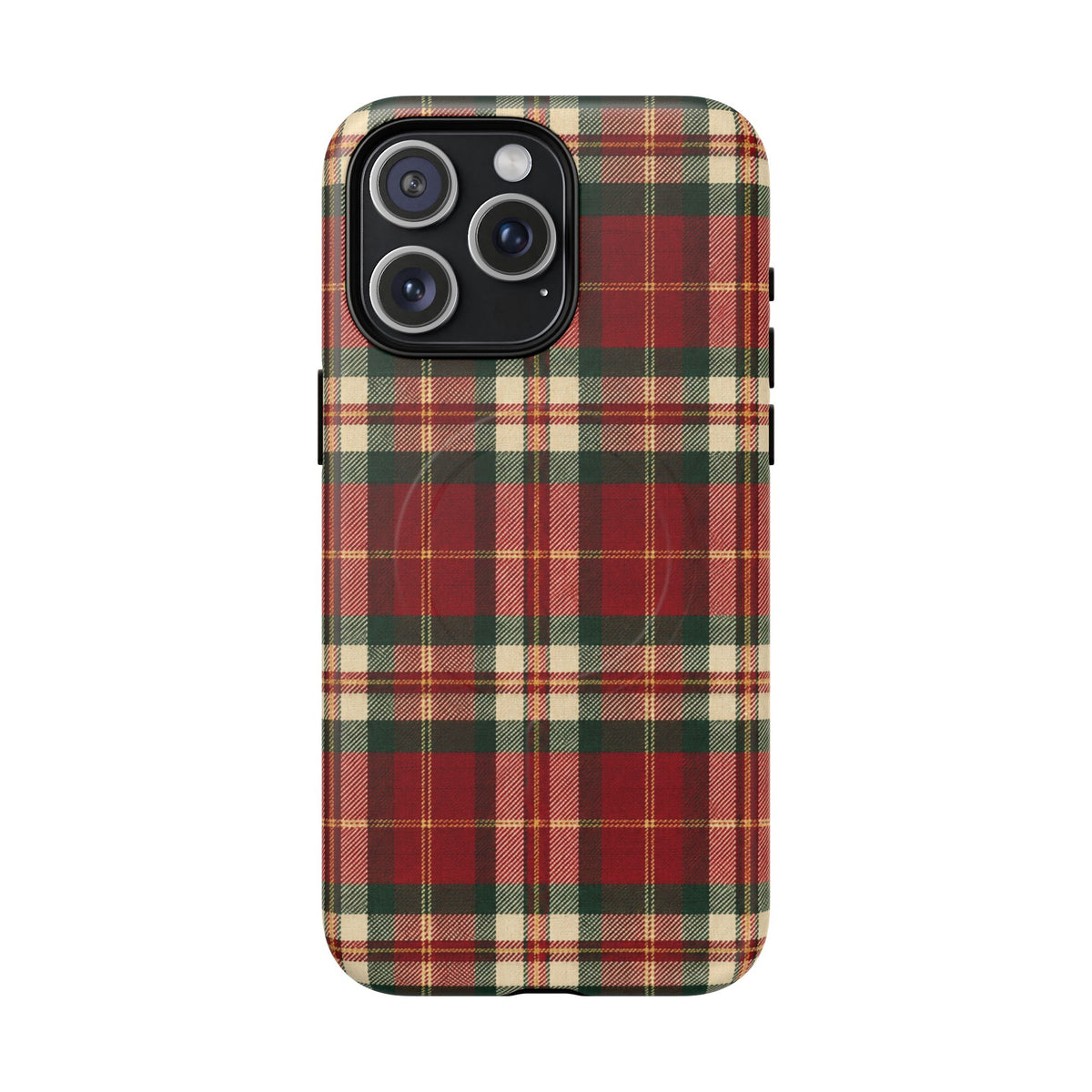 Christmas at the Cabana Plaid -Tough Magnetic Phone Case