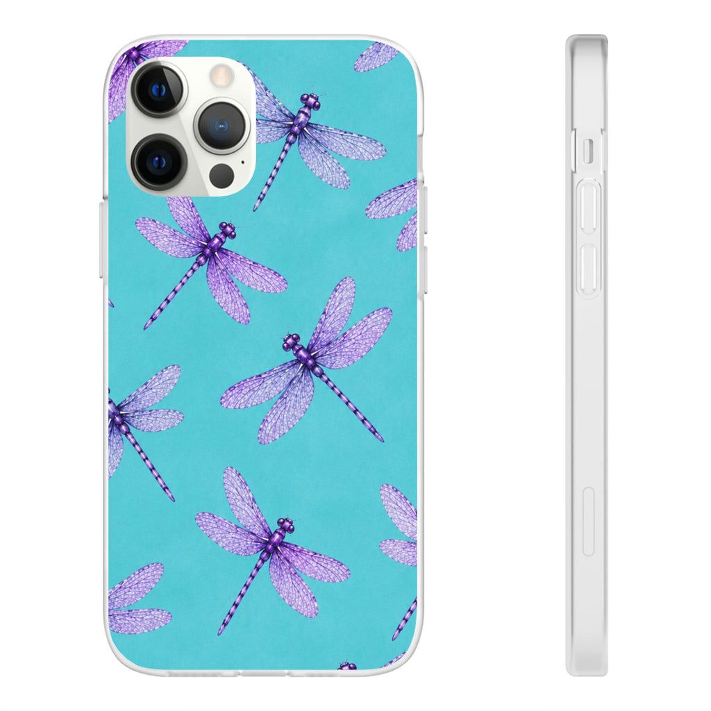 Turquoise Dragonfly Dreams – Flexi iPhone & Samsung Phone Case