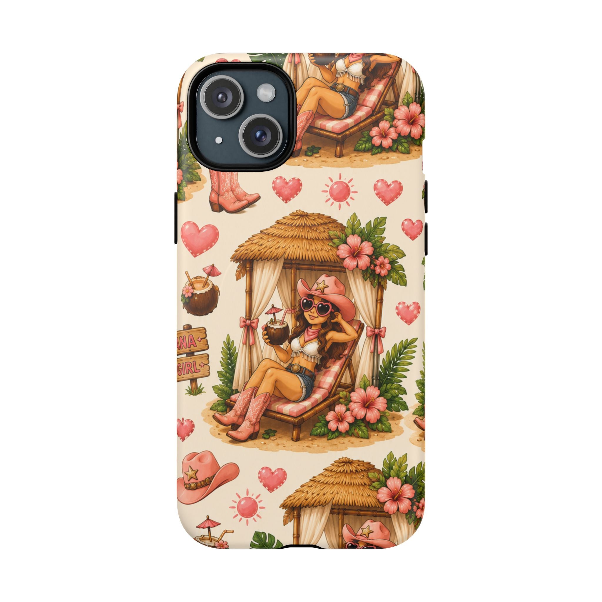 Cabana Cowgirl- Tough Magnetic Phone Case