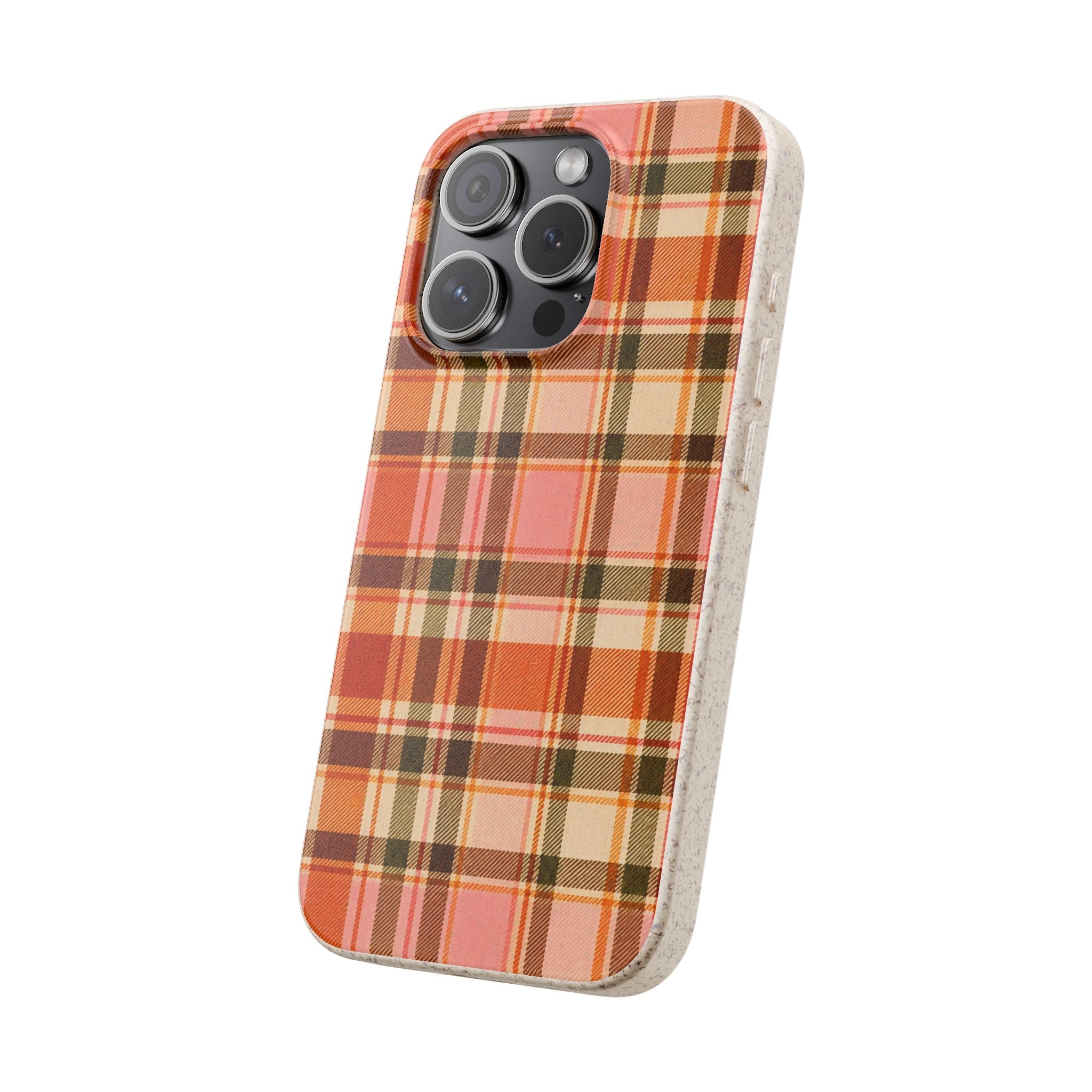 Hello Fall Plaid- Eco-Friendly Biodegradable Phone Case