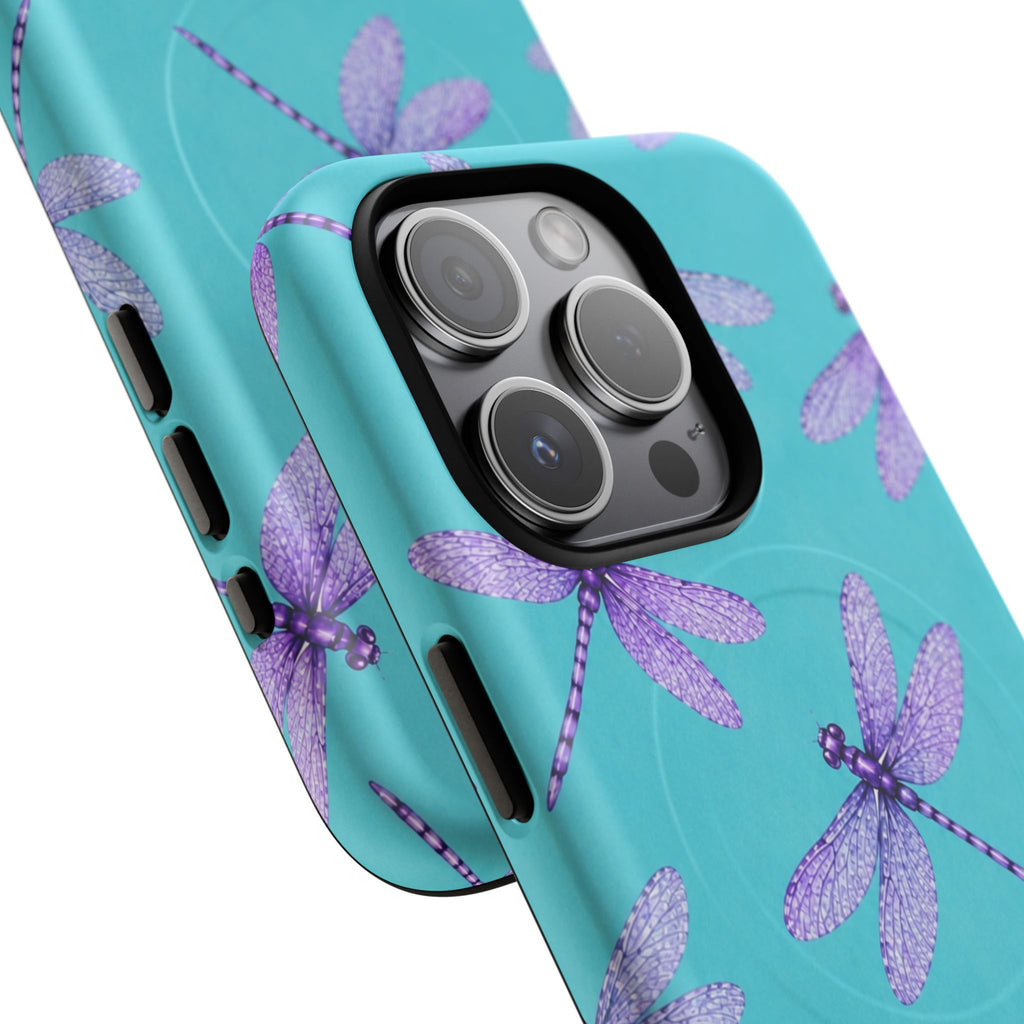 Turquoise Dragonfly Dreams – Tough Magnetic Phone Case