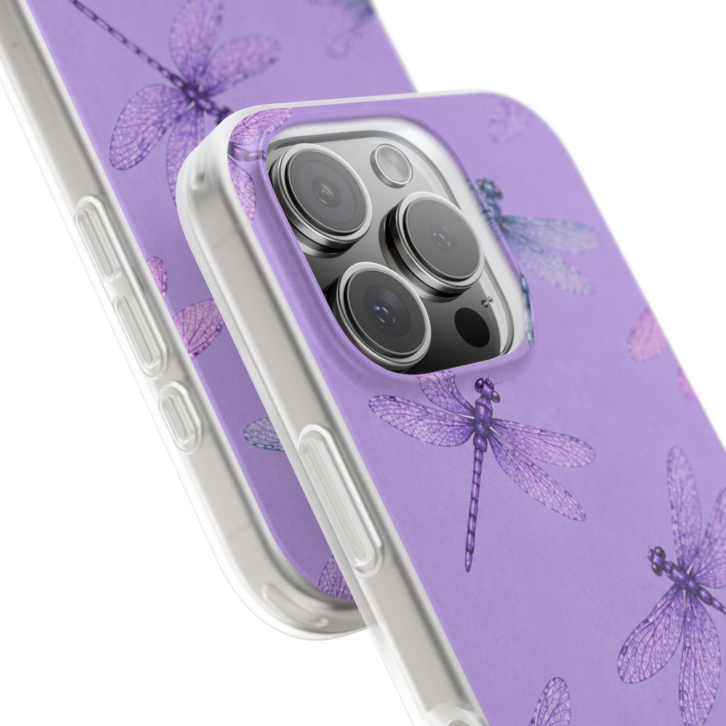 Lavender Dragonfly Dreams-Flexi iPhone & Samsung Phone Case