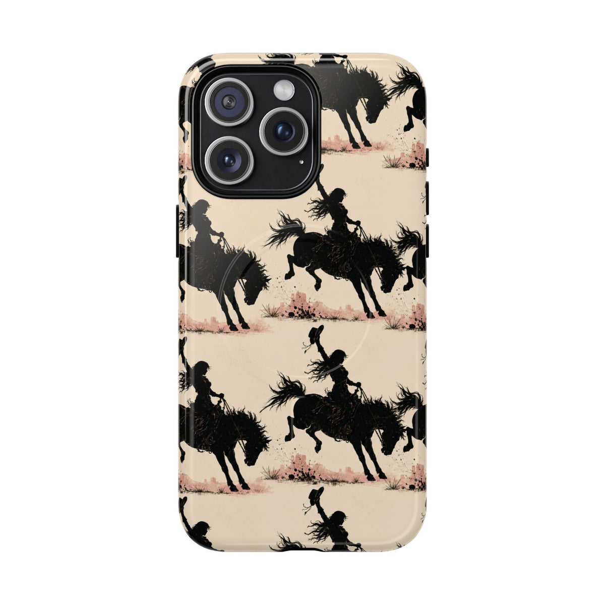 Cowgirl Silhouette Tough Magnetic Phone Case