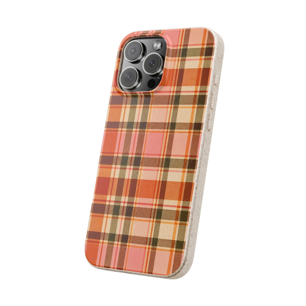 Hello Fall Plaid- Eco-Friendly Biodegradable Phone Case
