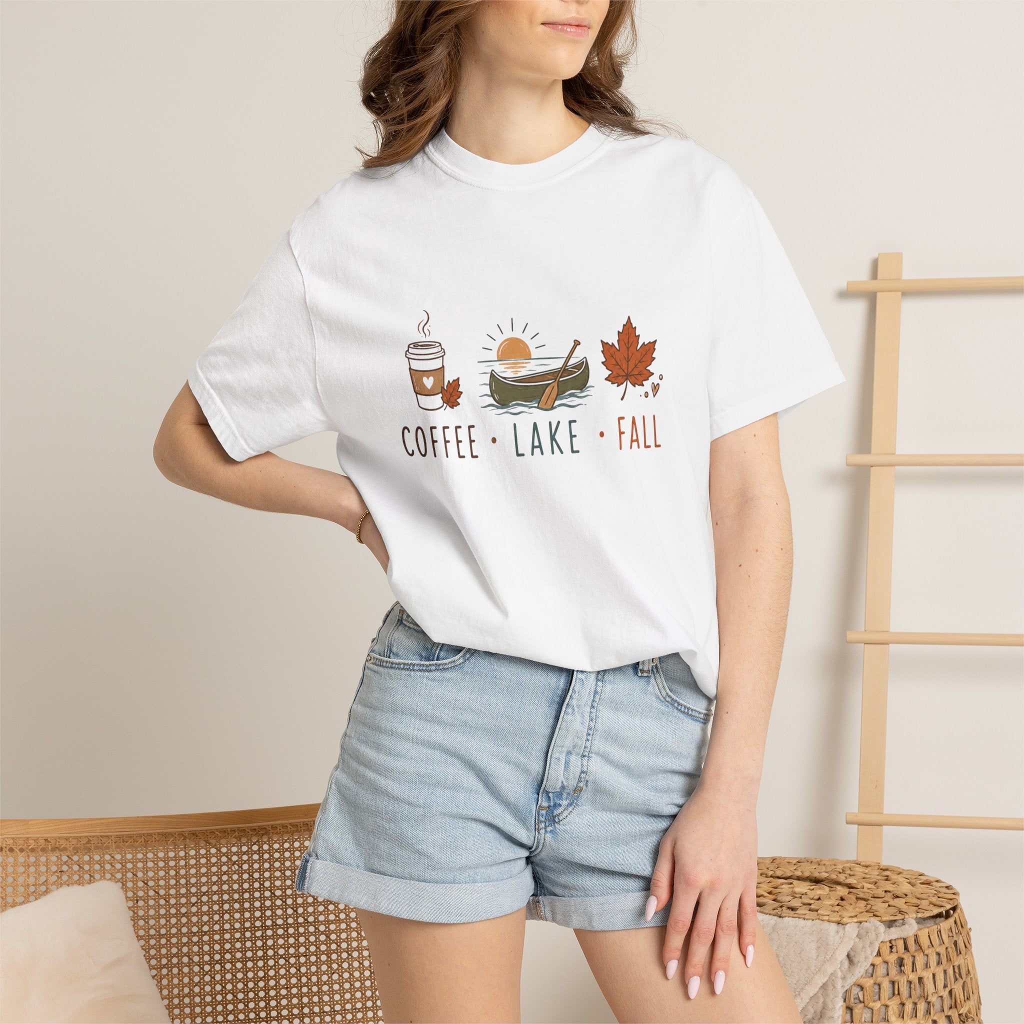 Coffee • Lake • Fall – Comfort Colors® Tee
