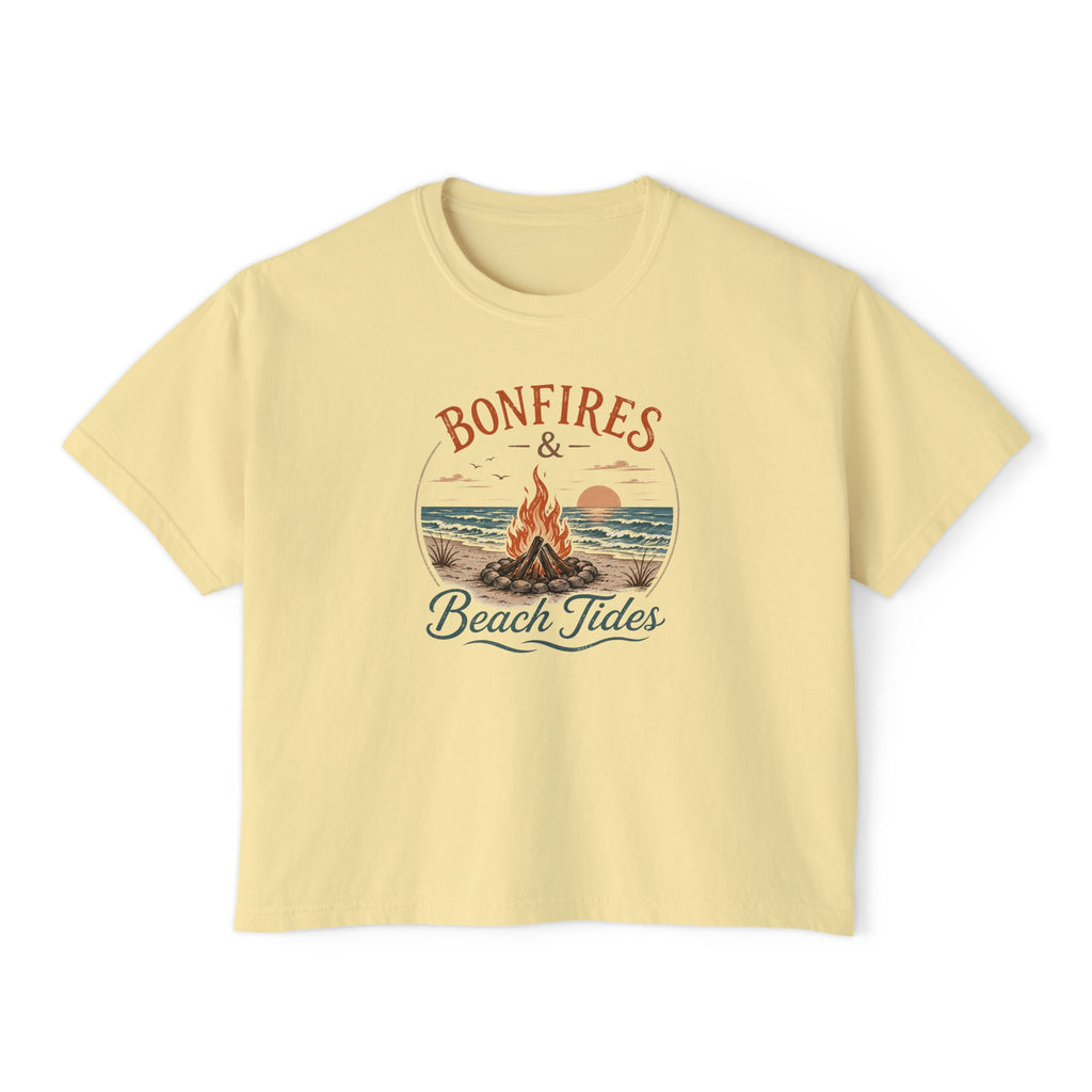Bonfires & Beach Tides -Boxy Tee