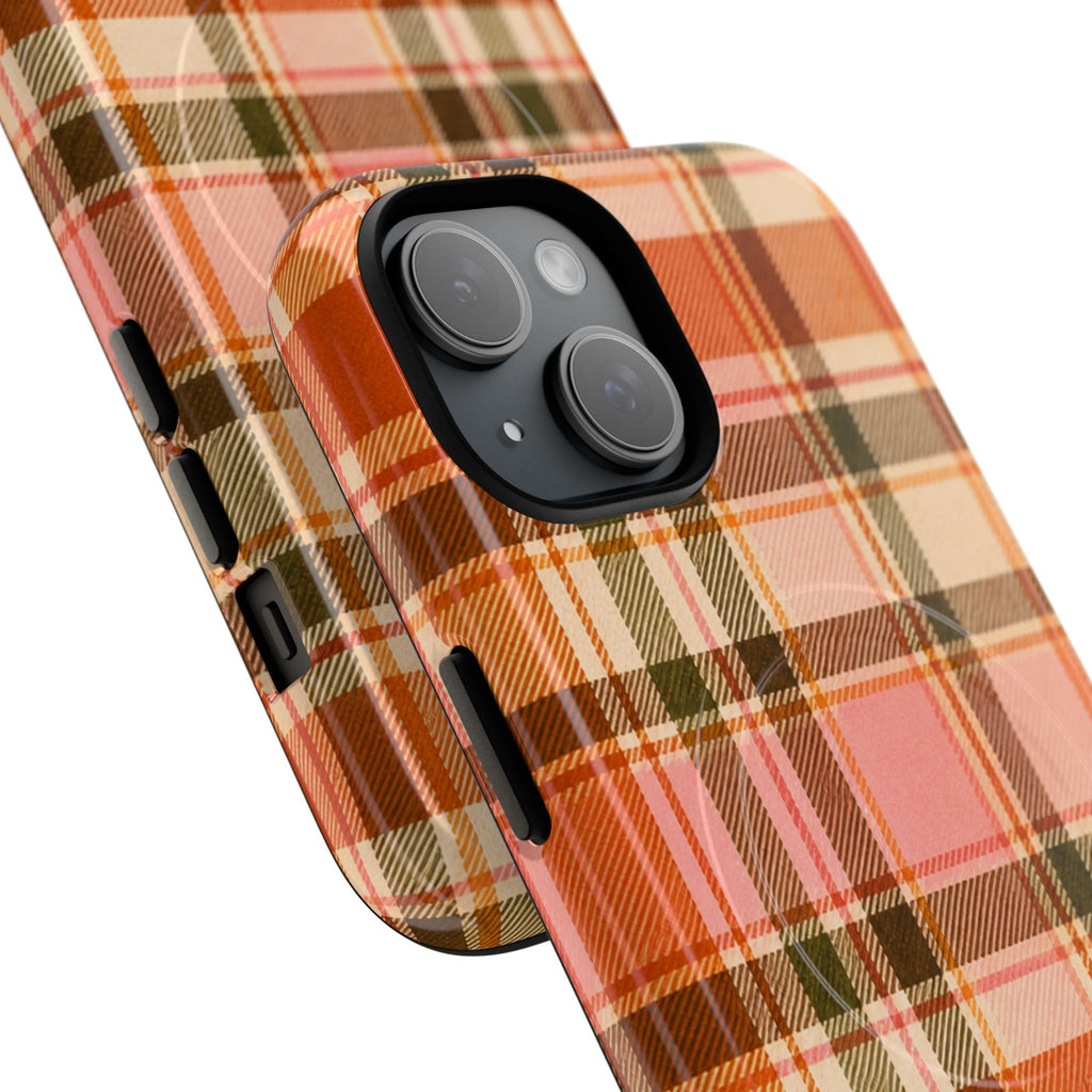 Hello Fall Plaid -Tough Magnetic Phone Case