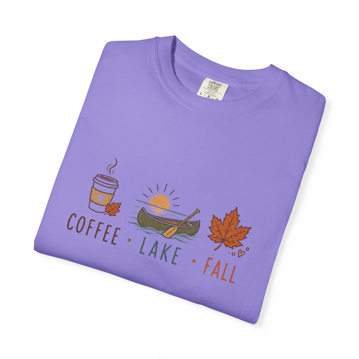 Coffee • Lake • Fall –T-Shirt