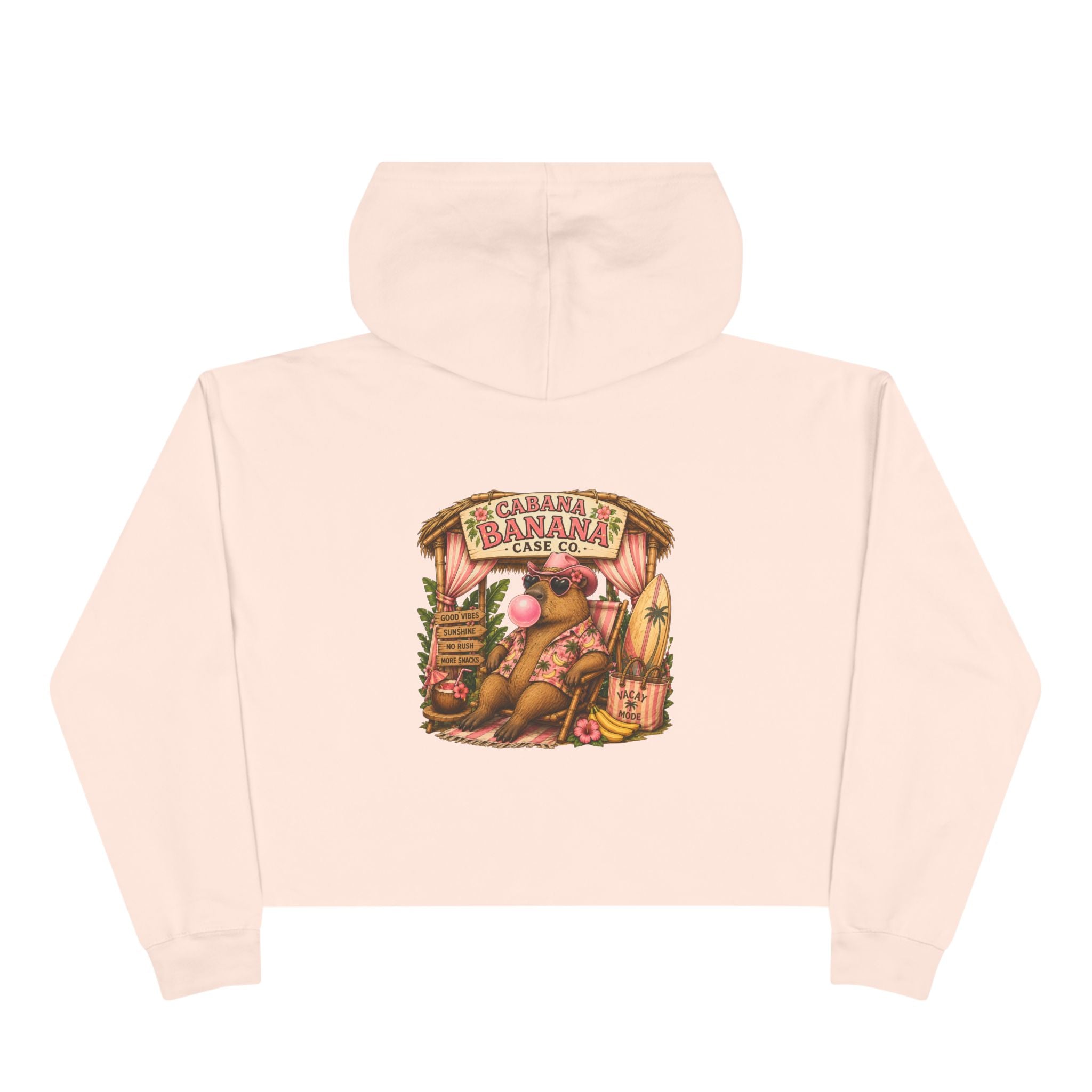 Capy Cabana- Crop Hoodie