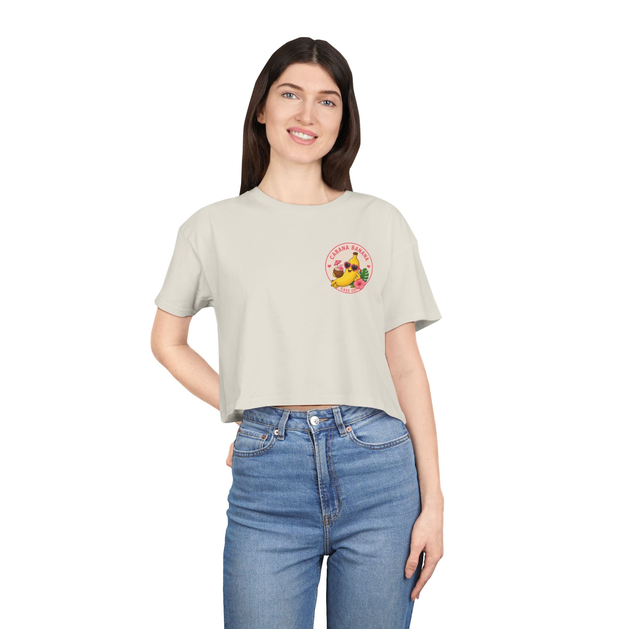 Cabana Banana- Crop Tee