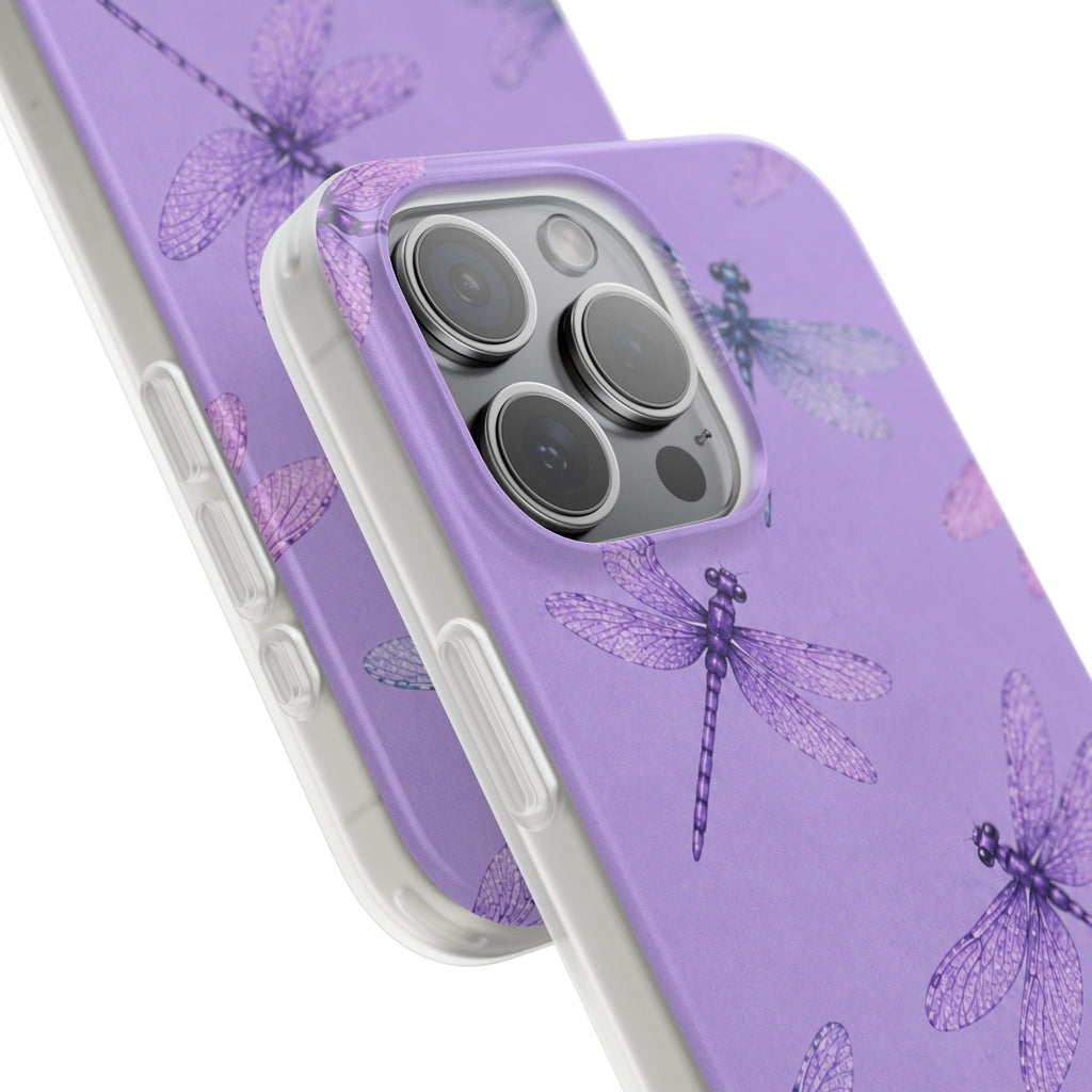 Lavender Dragonfly Dreams-Flexi iPhone & Samsung Phone Case