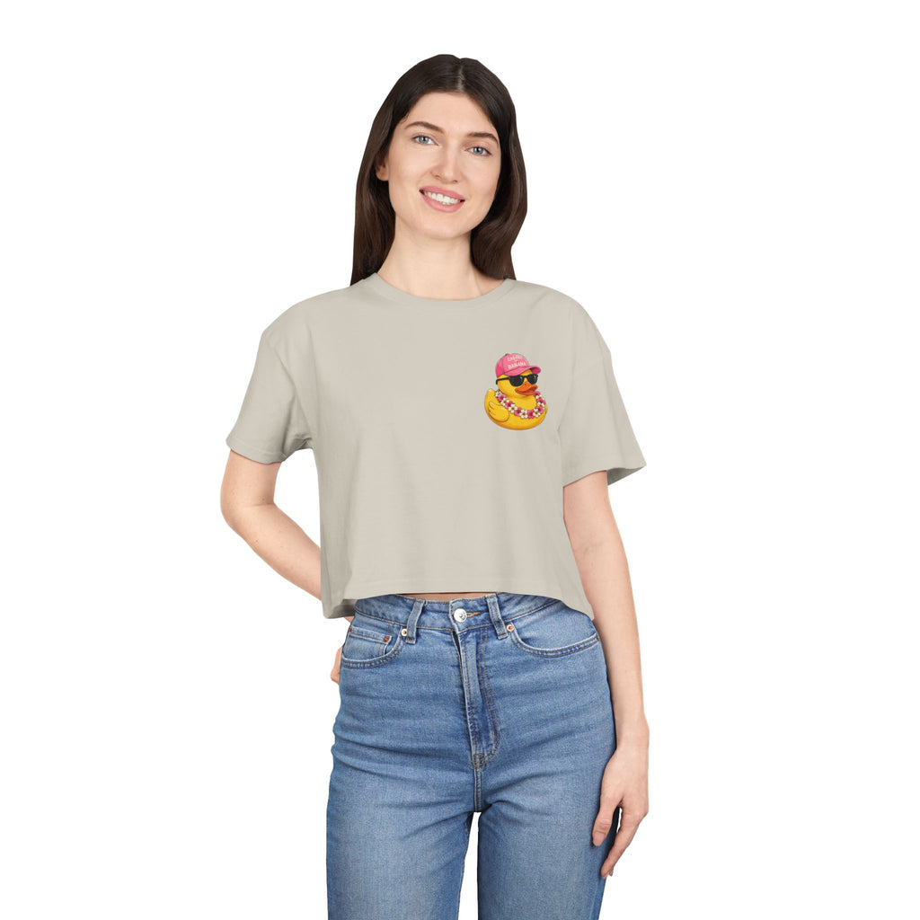 Ducking Out of Reality-Crop Tee Shirt