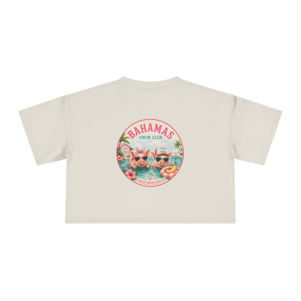 Bahamas Pig Swim Club – Crop Tee