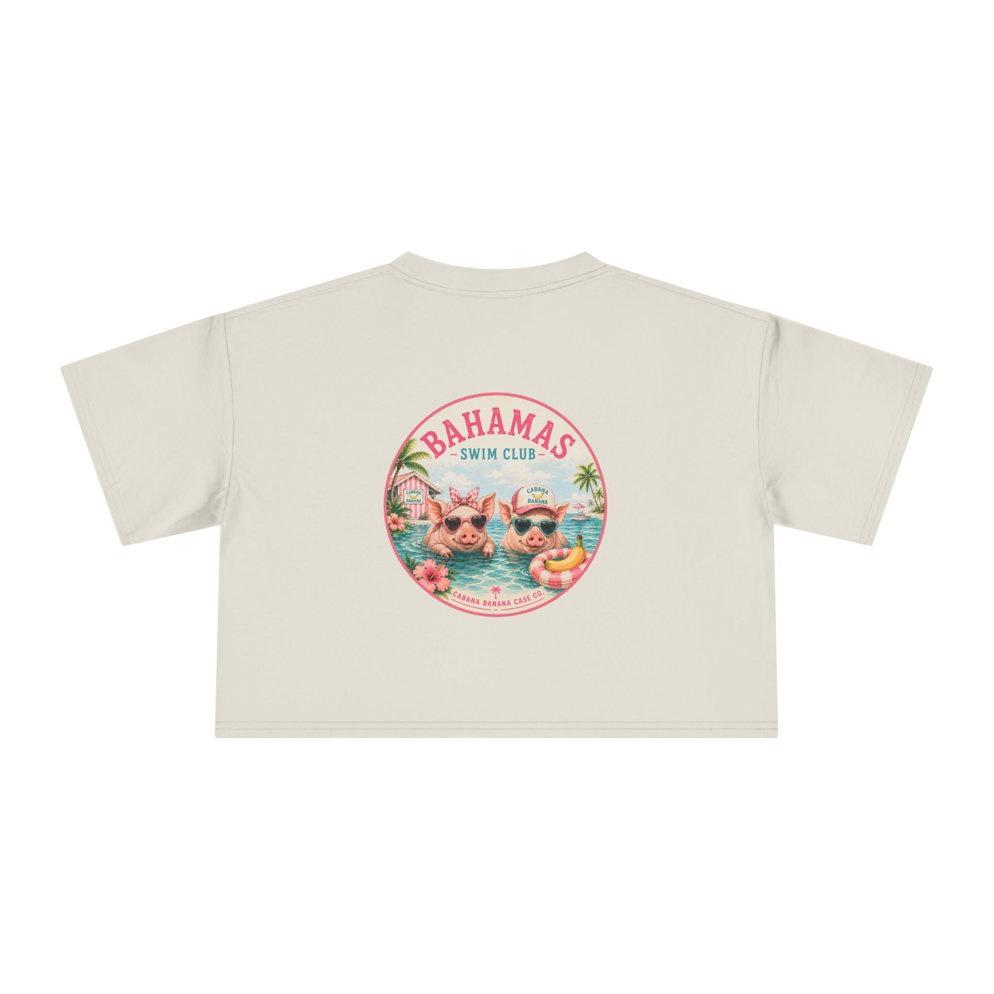 Bahamas Pig Swim Club – Crop Tee