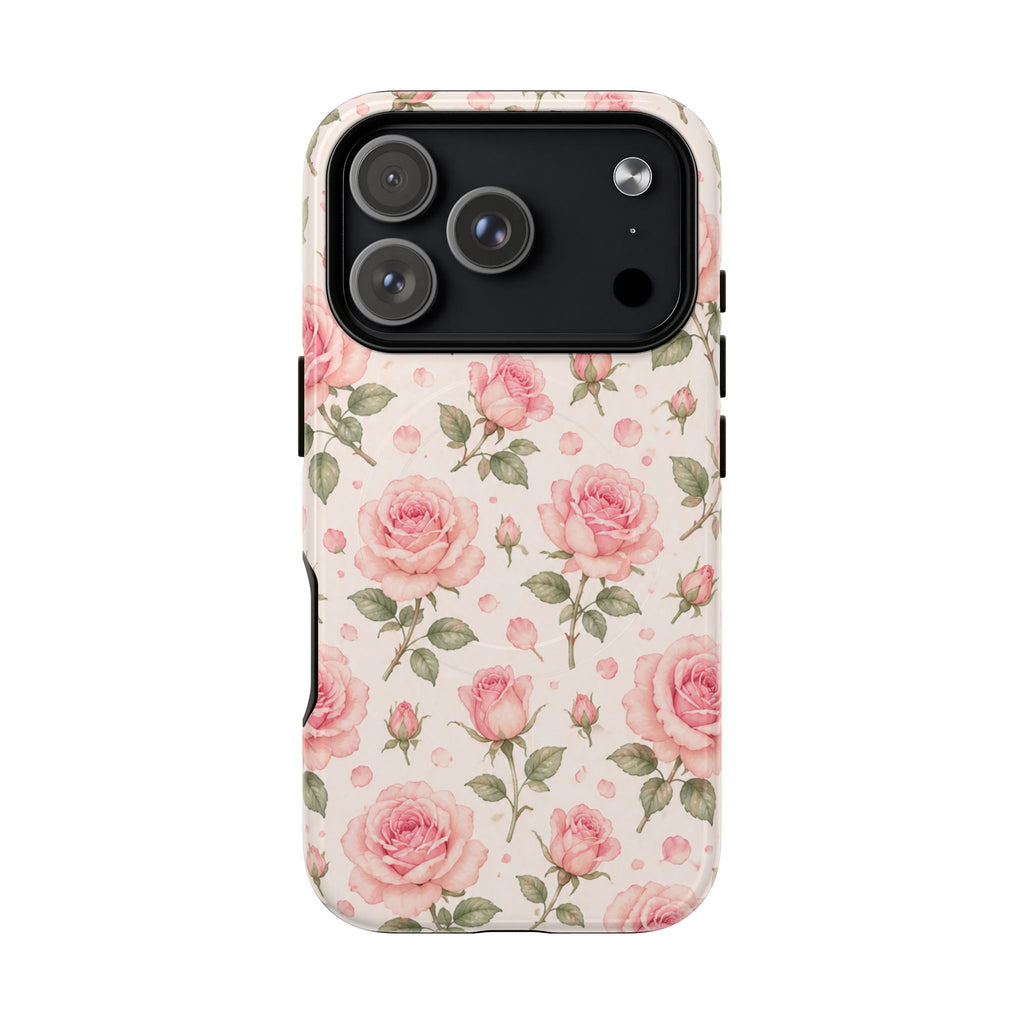 Pink Petals & Paradise- Tough Magnetic Phone Case