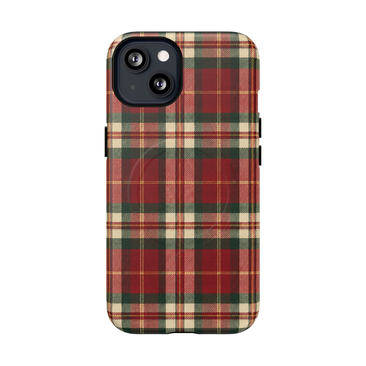 Christmas at the Cabana Plaid -Tough Magnetic Phone Case