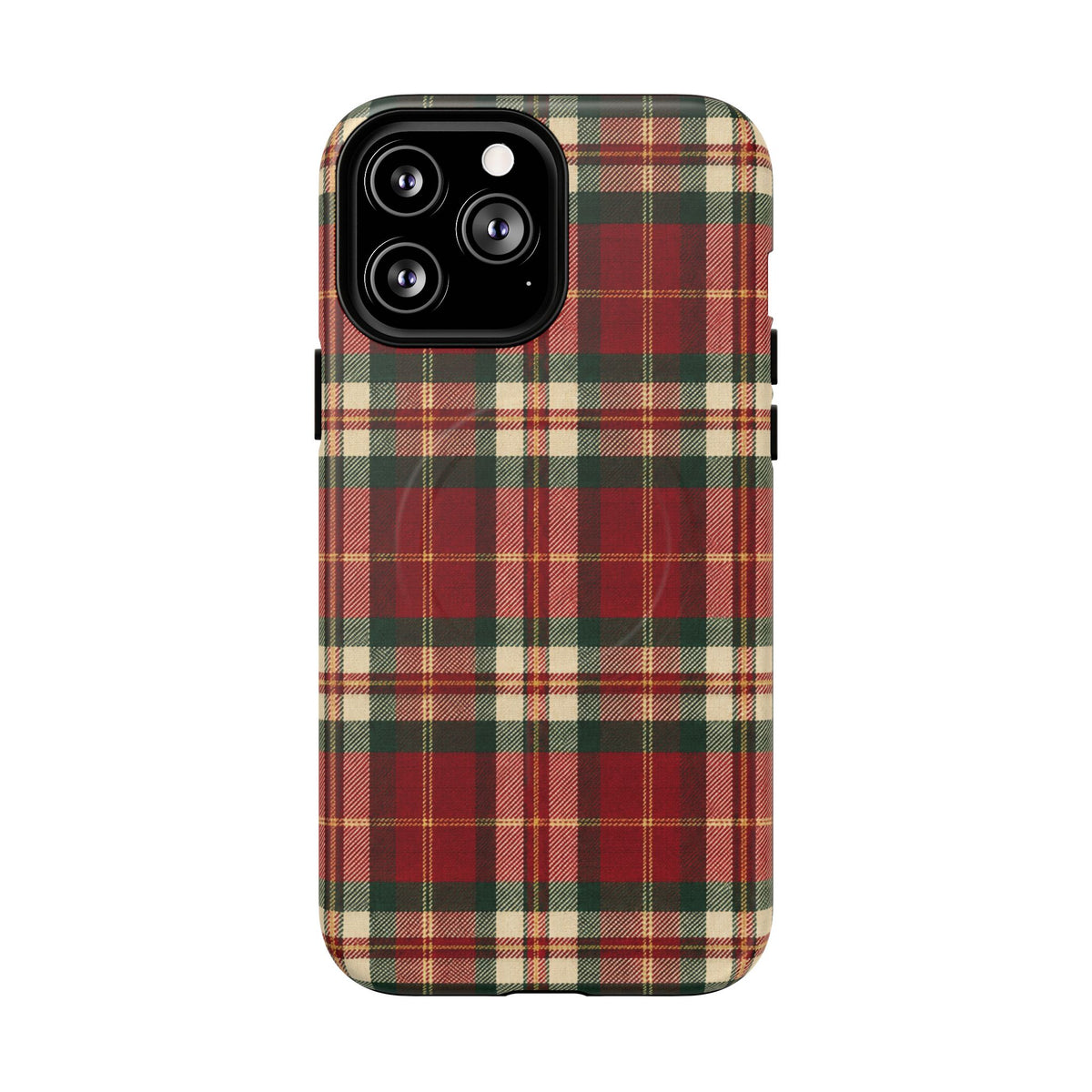 Christmas at the Cabana Plaid -Tough Magnetic Phone Case