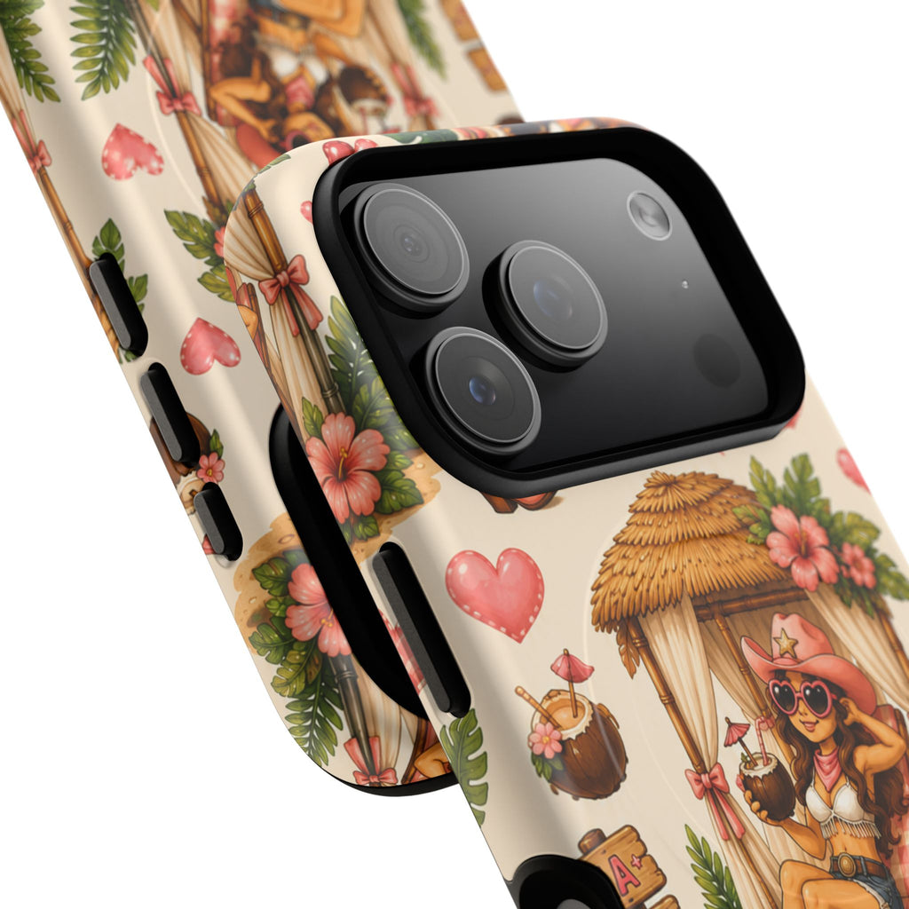 Cabana Cowgirl- Tough Magnetic Phone Case