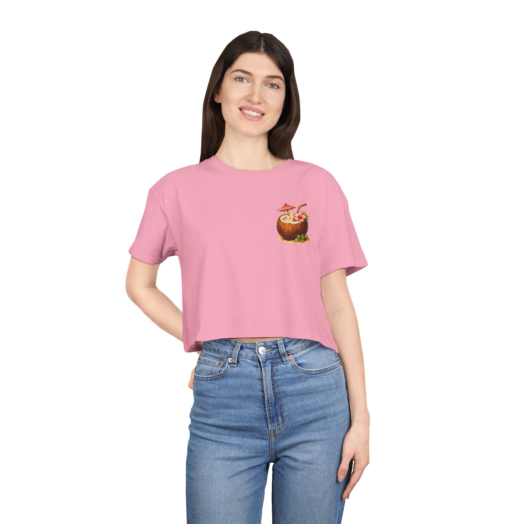 Cabana Cowgirl Crop Tee