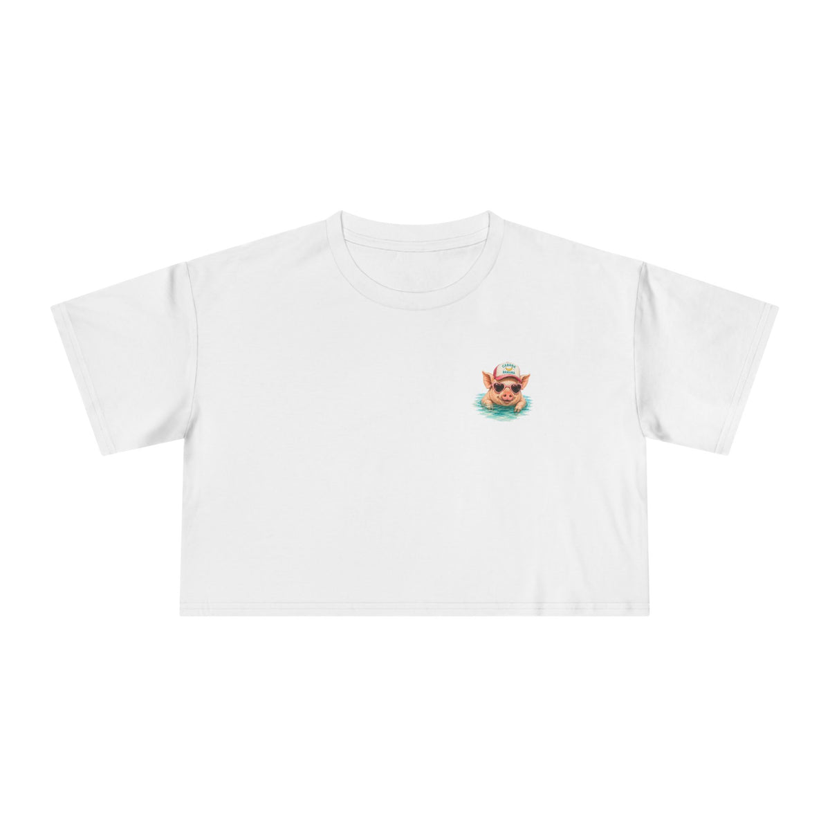 Bahamas Pig Swim Club – Crop Tee