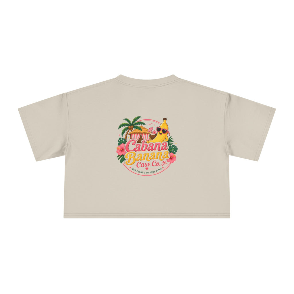 Cabana Banana- Crop Tee
