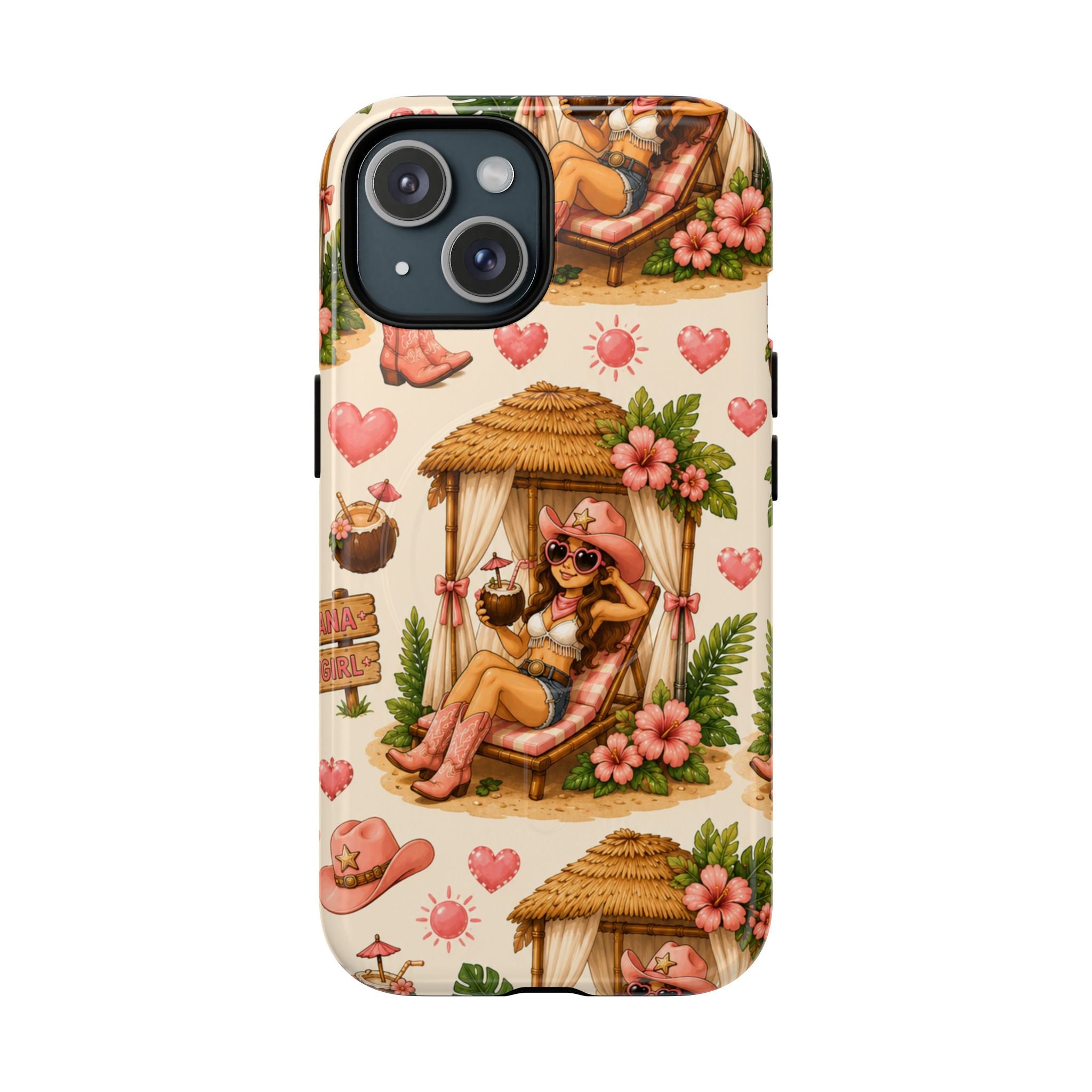 Cabana Cowgirl- Tough Magnetic Phone Case