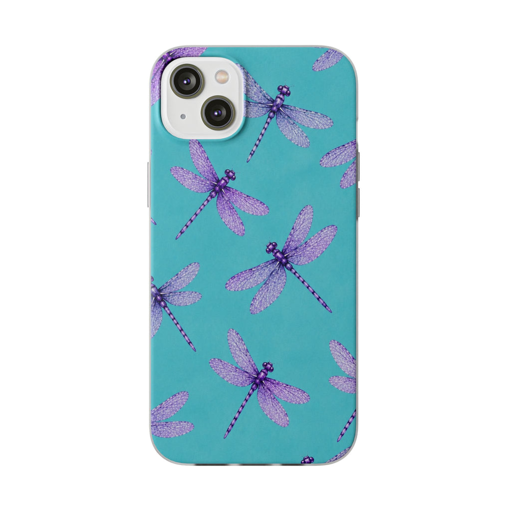 Turquoise Dragonfly Dreams – Flexi iPhone & Samsung Phone Case