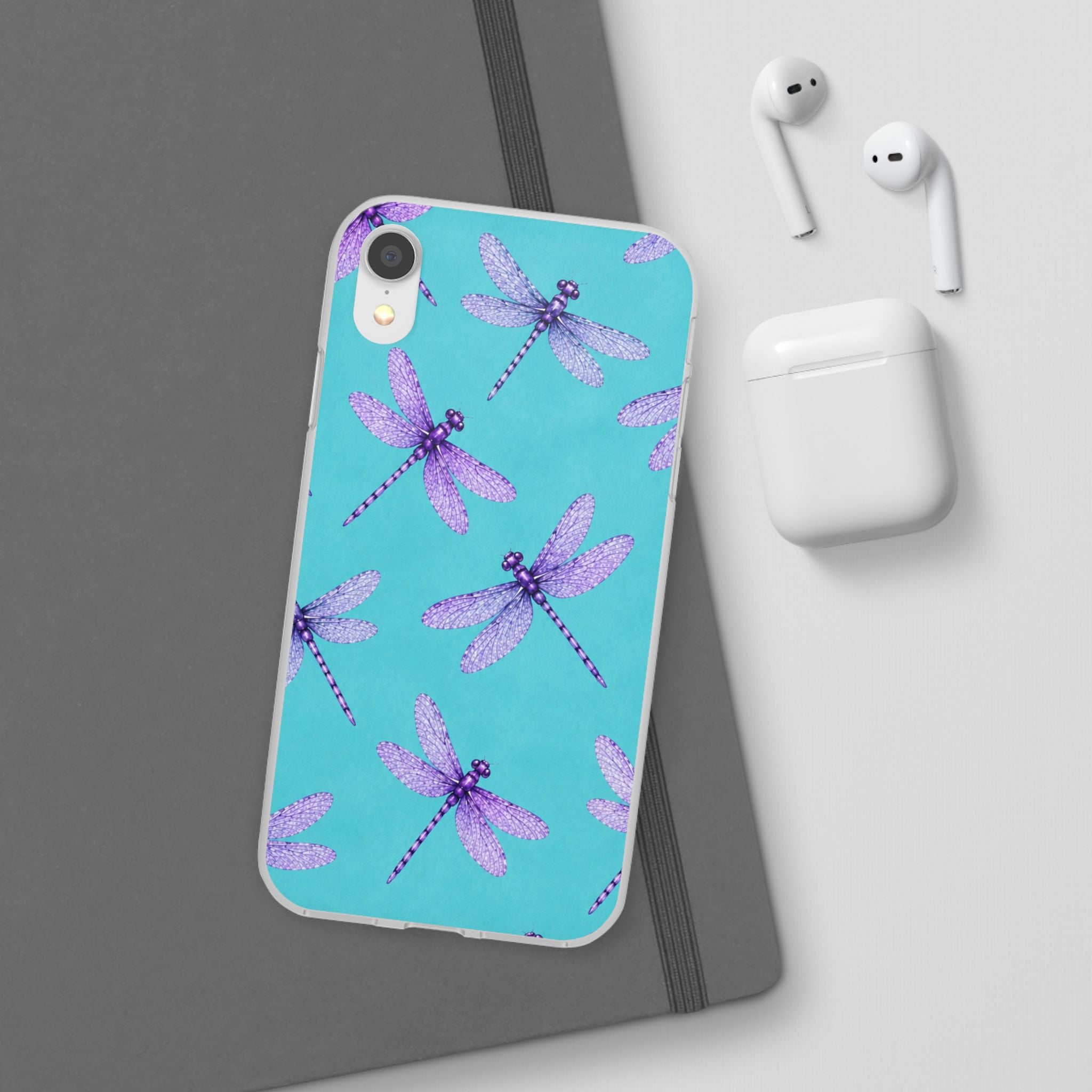 Turquoise Dragonfly Dreams – Flexi iPhone & Samsung Phone Case