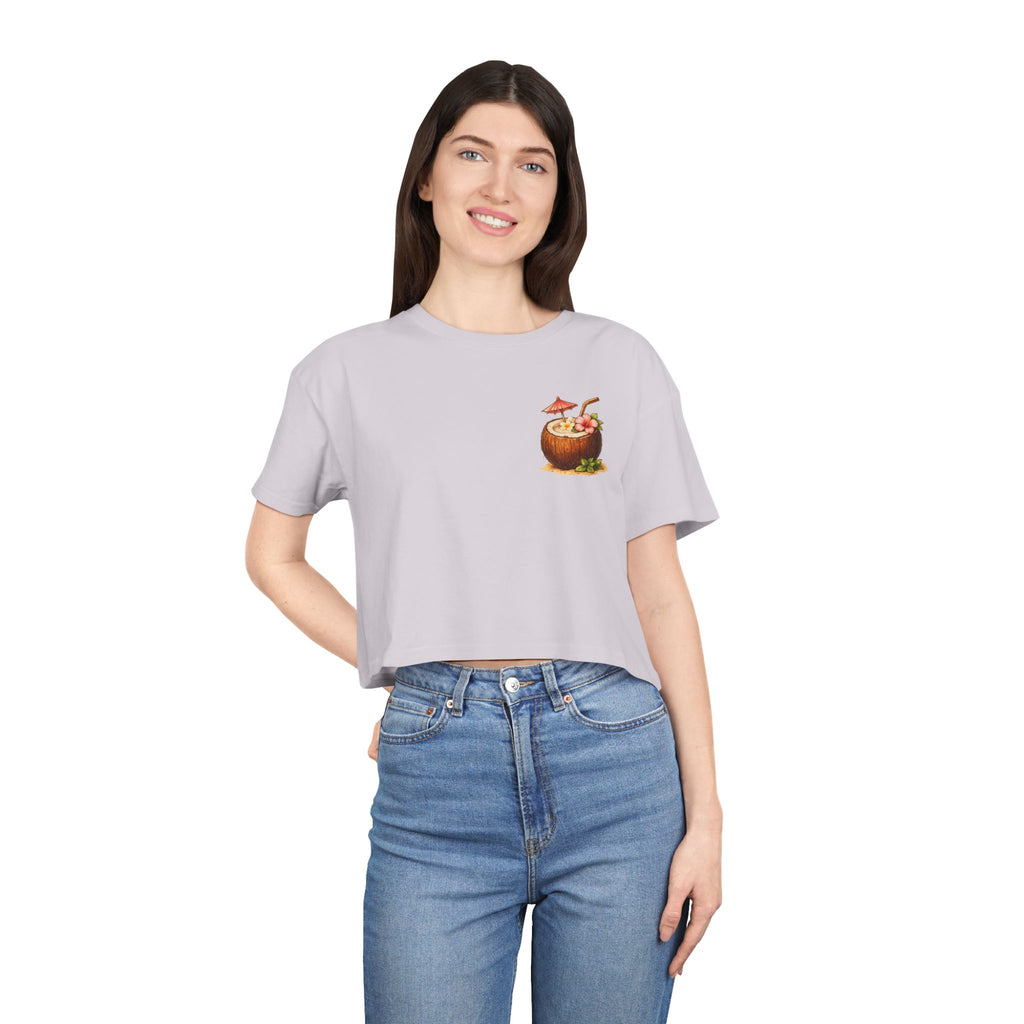 Cabana Cowgirl Crop Tee
