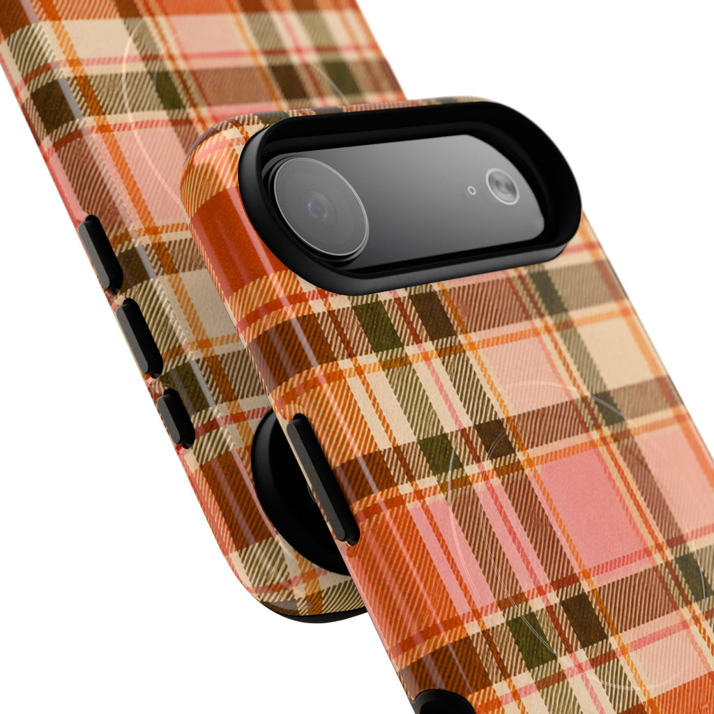 Hello Fall Plaid -Tough Magnetic Phone Case