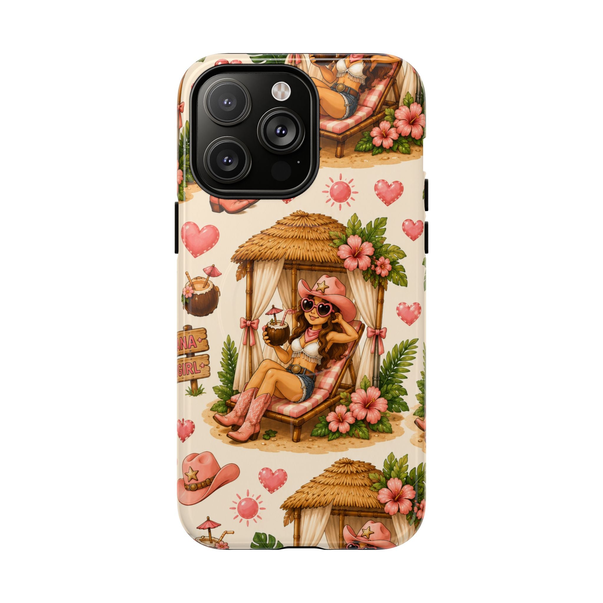 Cabana Cowgirl- Tough Magnetic Phone Case