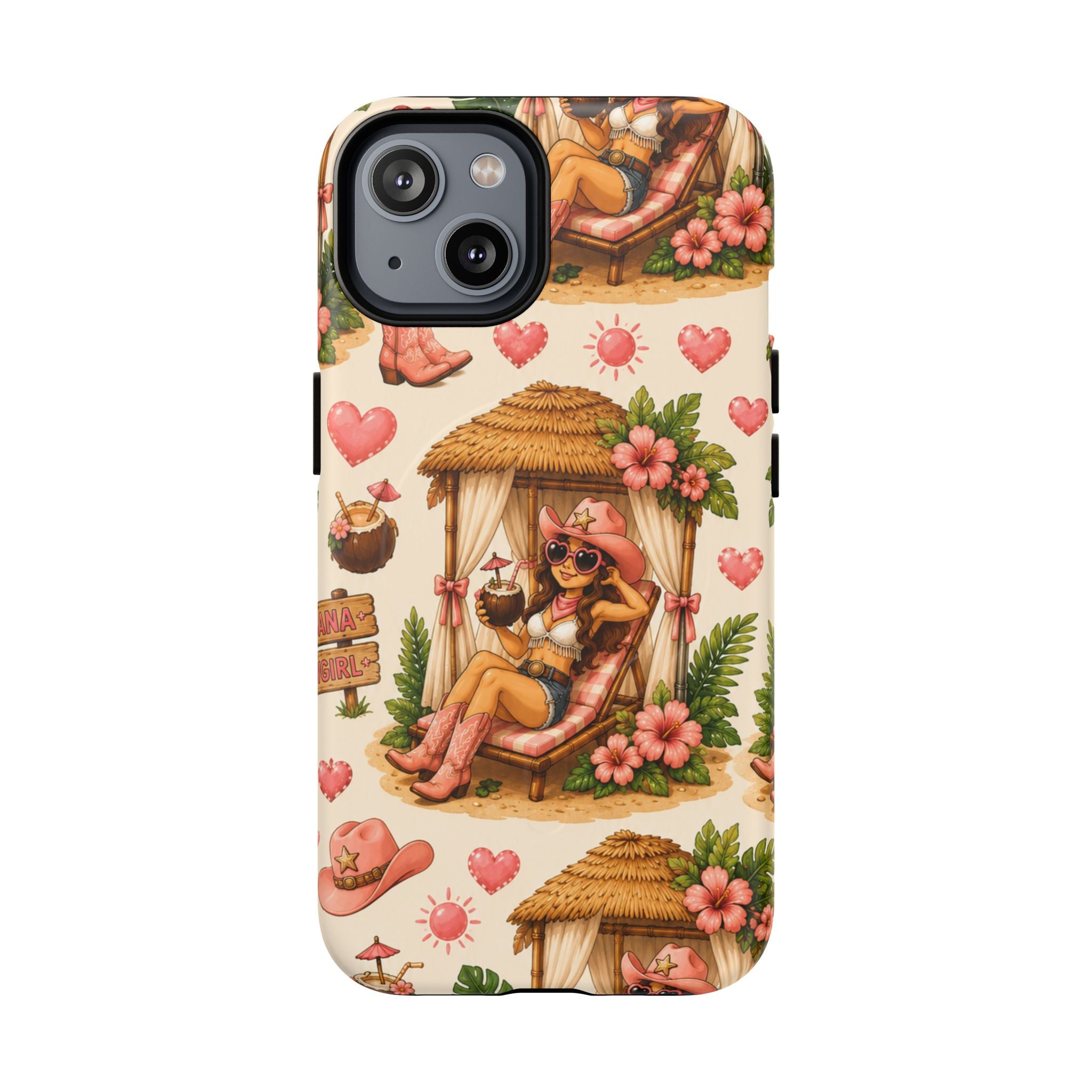 Cabana Cowgirl- Tough Magnetic Phone Case