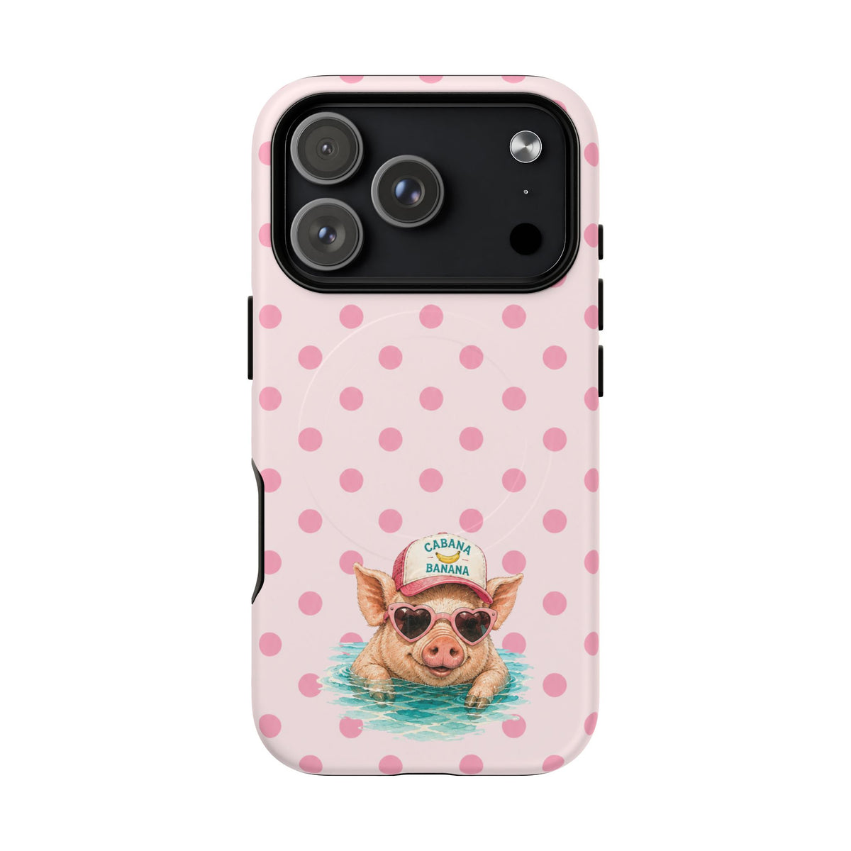 Pink Piggie Confetti- Tough Magnetic Phone Case