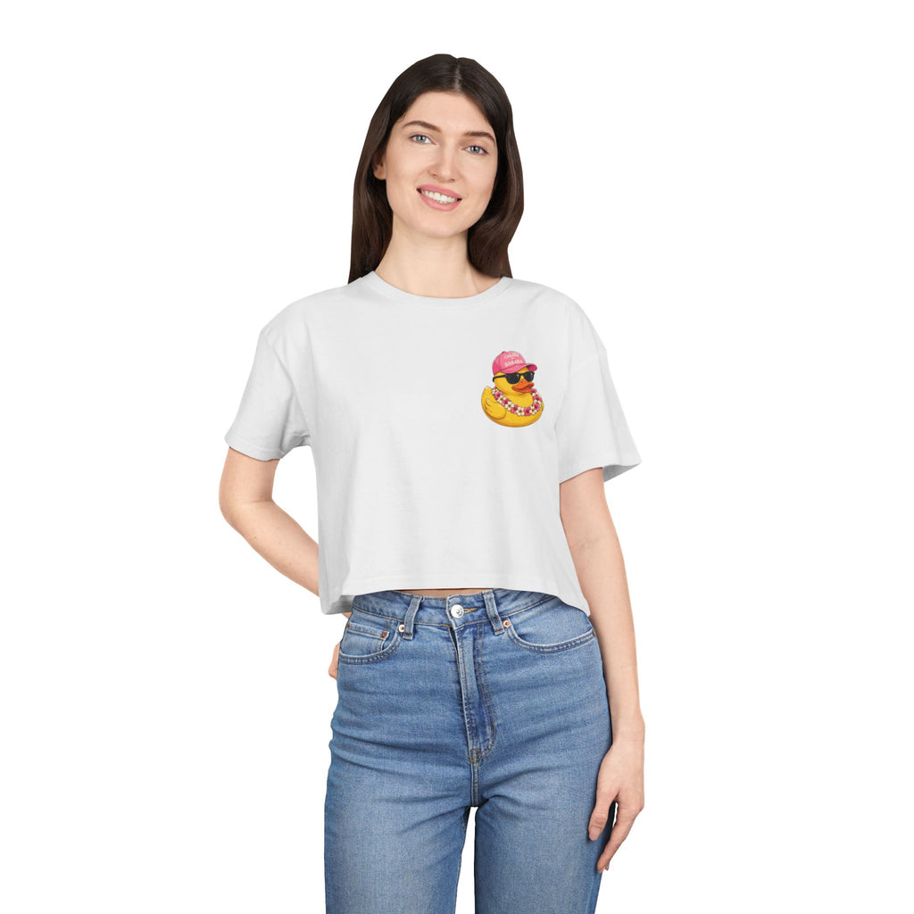 Ducking Out of Reality-Crop Tee Shirt