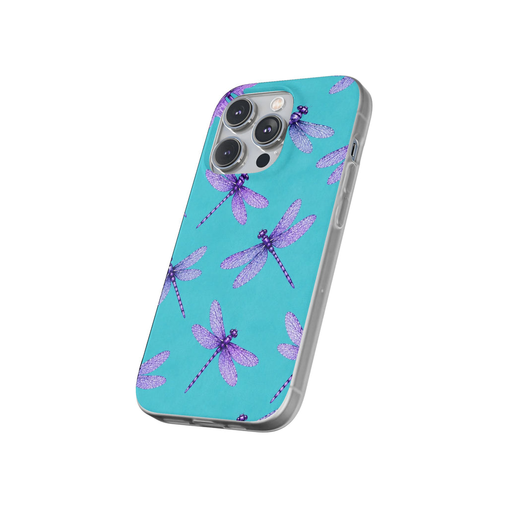 Turquoise Dragonfly Dreams – Flexi iPhone & Samsung Phone Case