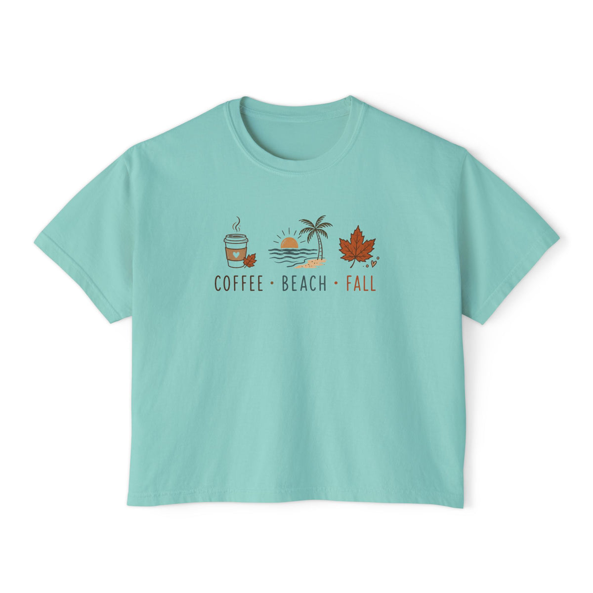 Coffee • Beach • Fall – Boxy Tee