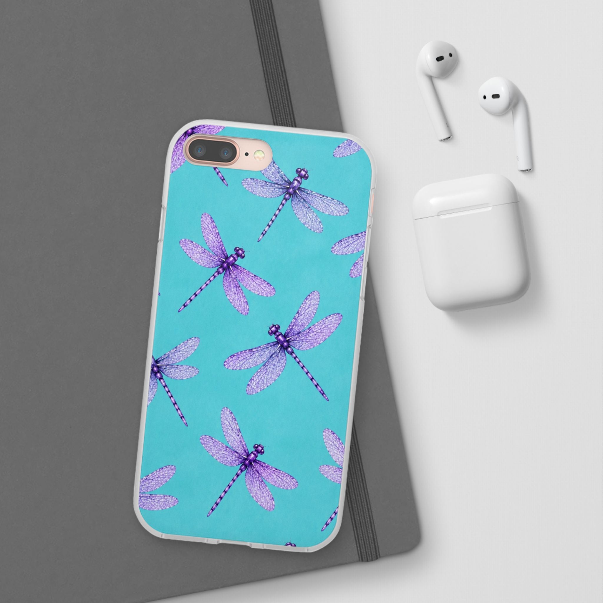 Turquoise Dragonfly Dreams – Flexi iPhone & Samsung Phone Case