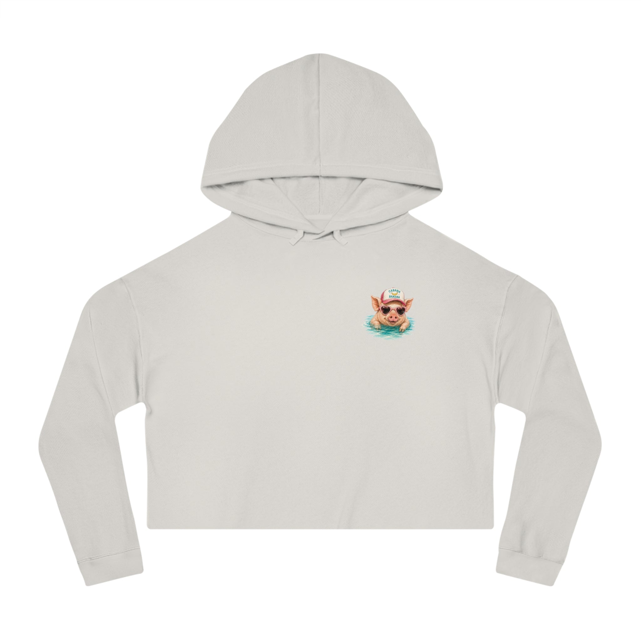 Bahamas Pig Swim Club Cropped Hoodie