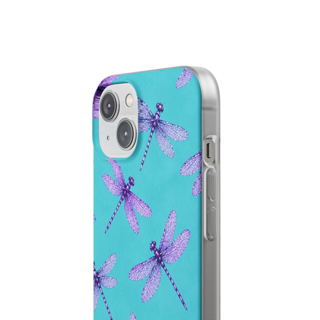 Turquoise Dragonfly Dreams – Flexi iPhone & Samsung Phone Case