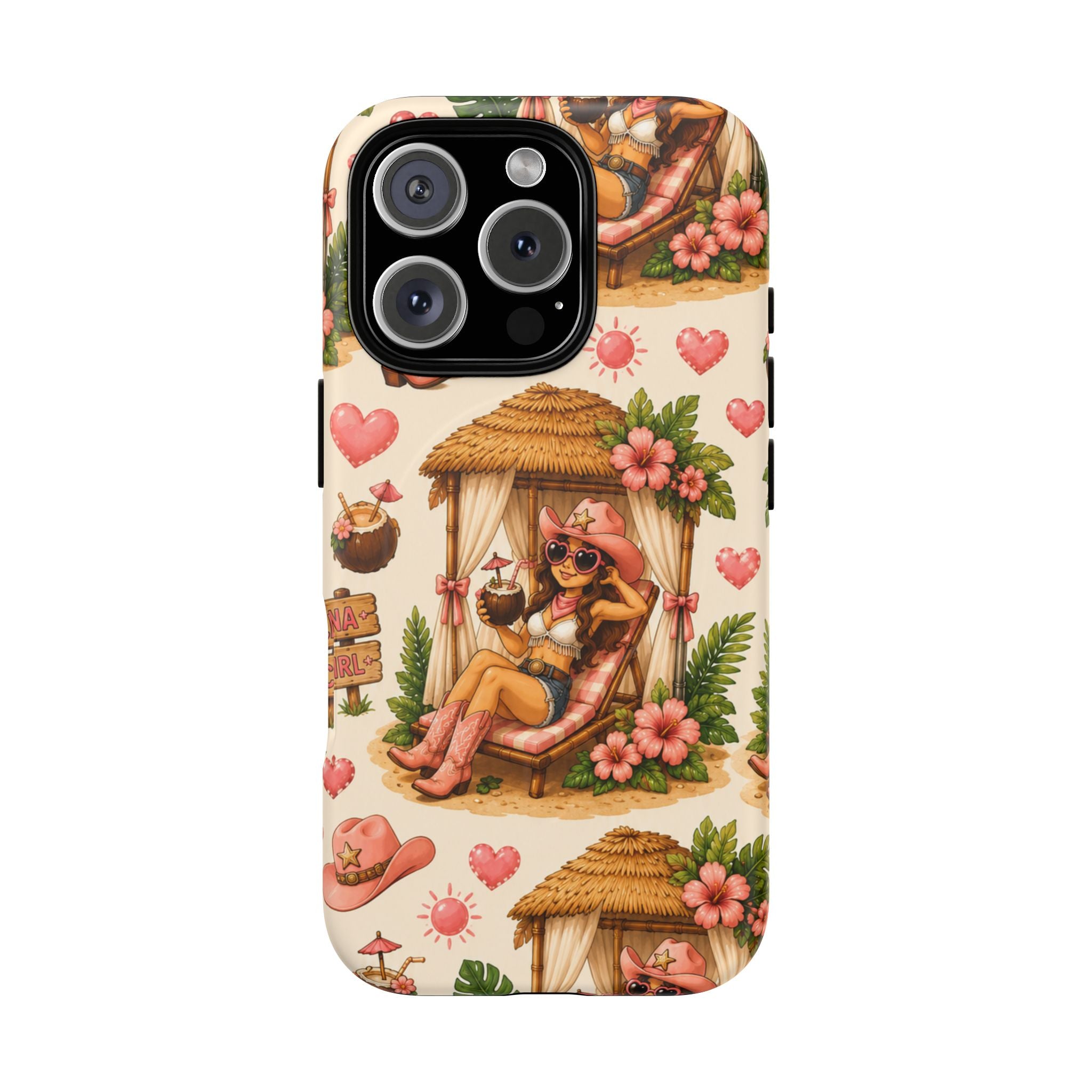 Cabana Cowgirl- Tough Magnetic Phone Case