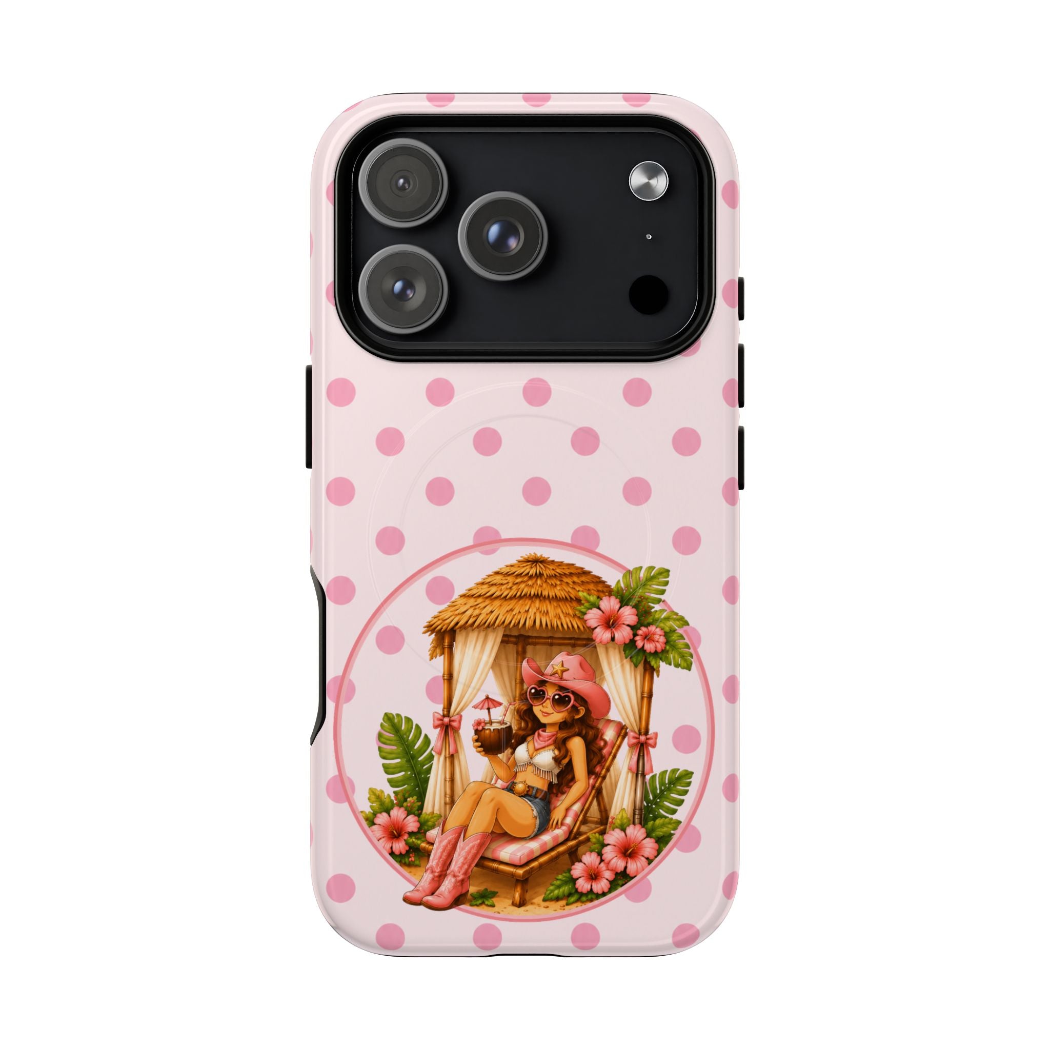 Cabana Cowgirl in Pink-Tough Magnetic Phone Case