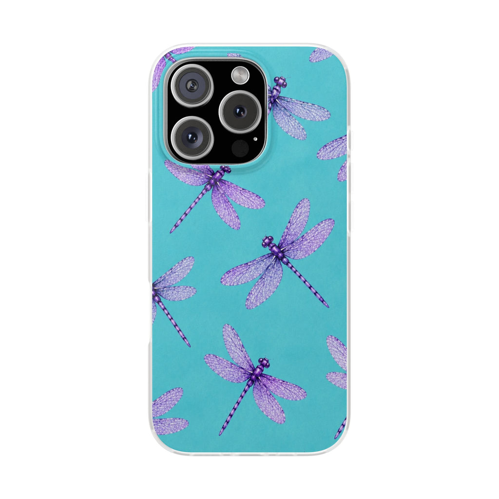 Turquoise Dragonfly Dreams – Flexi iPhone & Samsung Phone Case