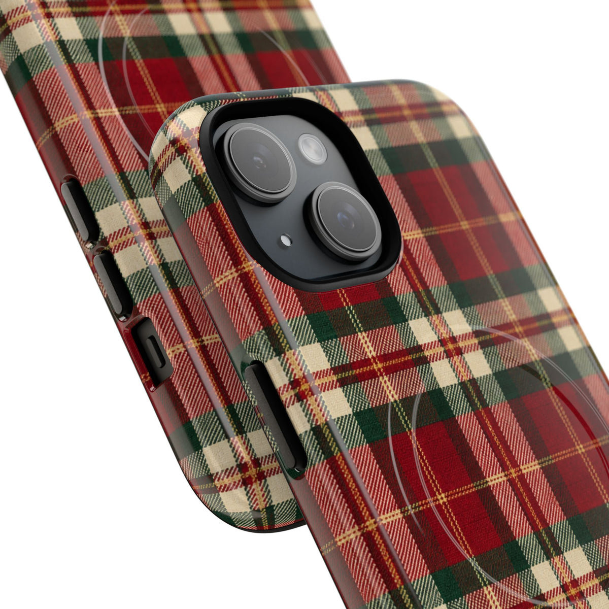 Christmas at the Cabana Plaid -Tough Magnetic Phone Case