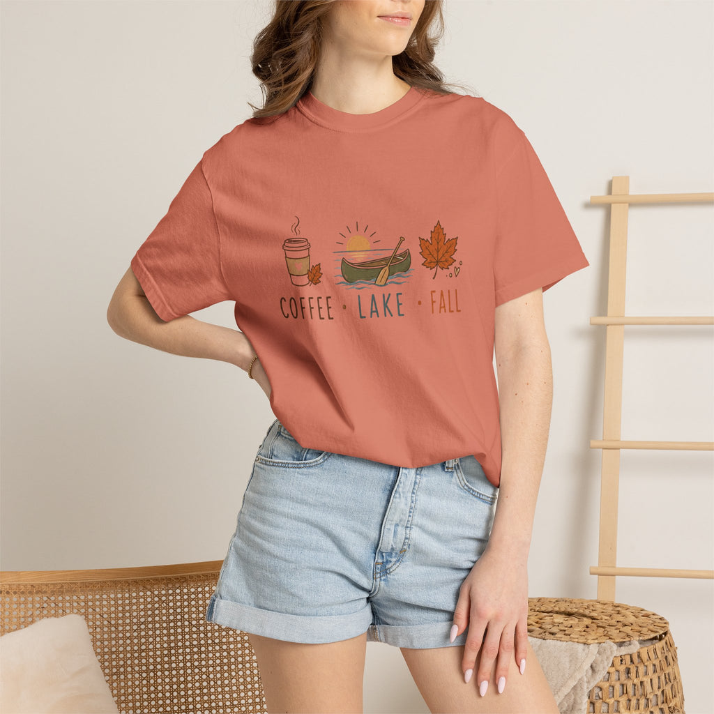Coffee • Lake • Fall –T-Shirt