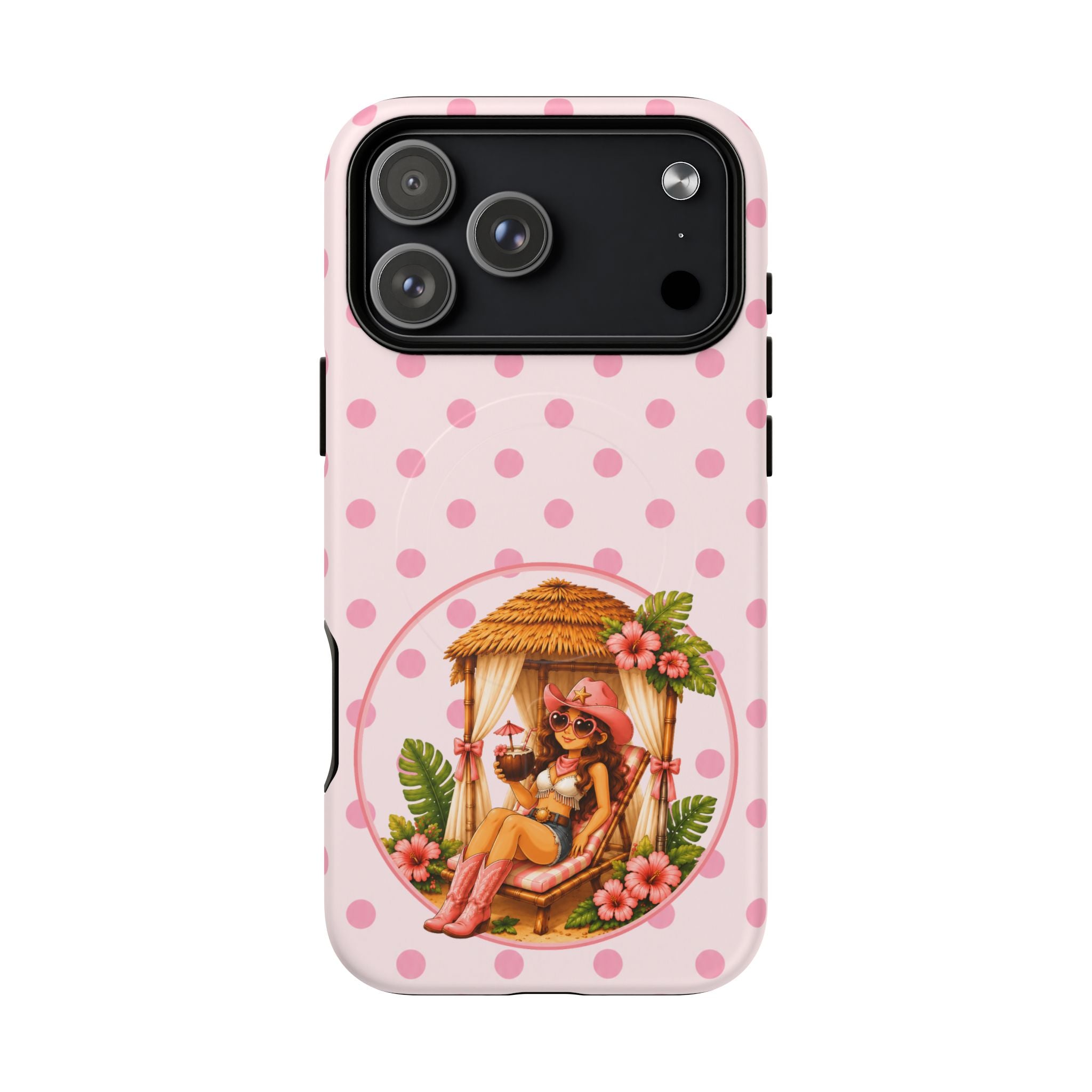Cabana Cowgirl in Pink-Tough Magnetic Phone Case