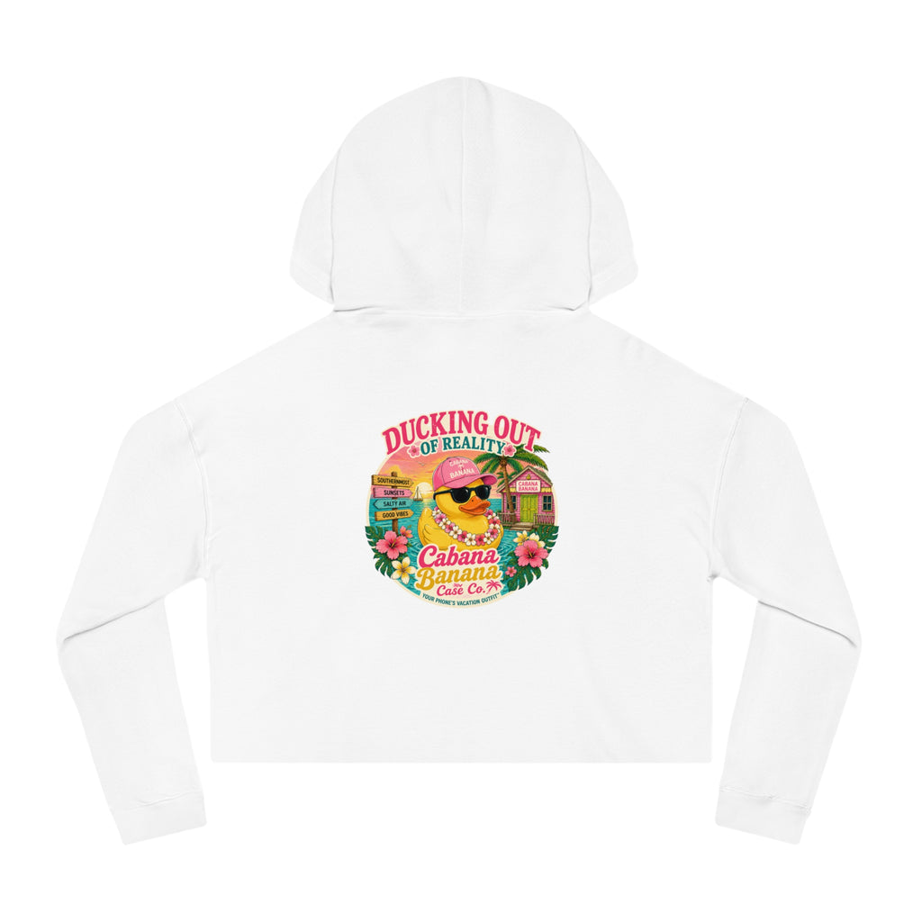 Ducking Out of Reality-Cropped Hoodie