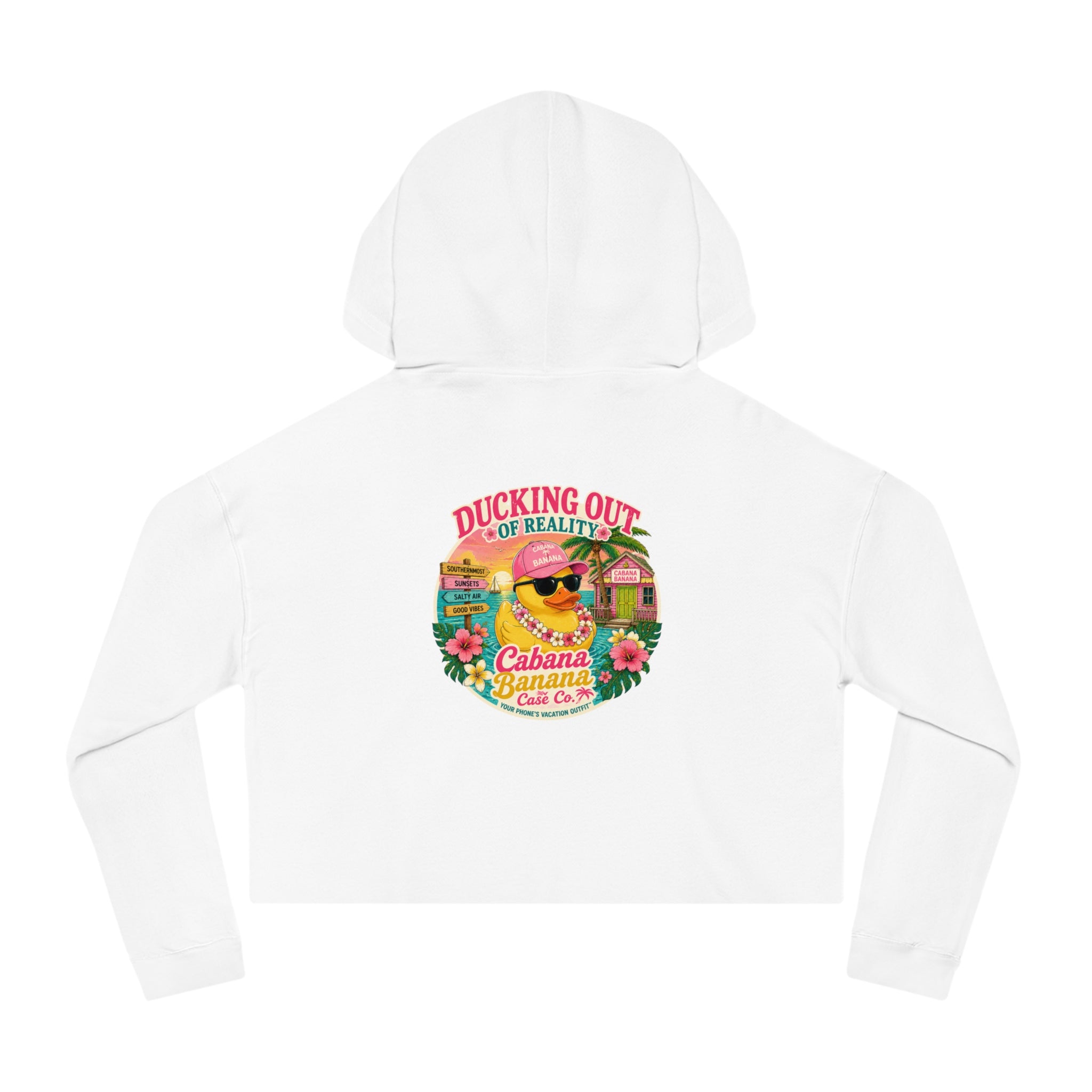 Ducking Out of Reality-Cropped Hoodie