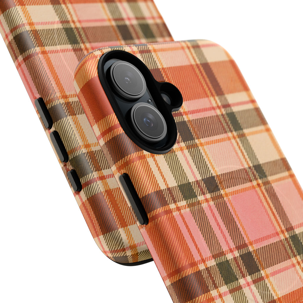 Hello Fall Plaid -Tough Magnetic Phone Case