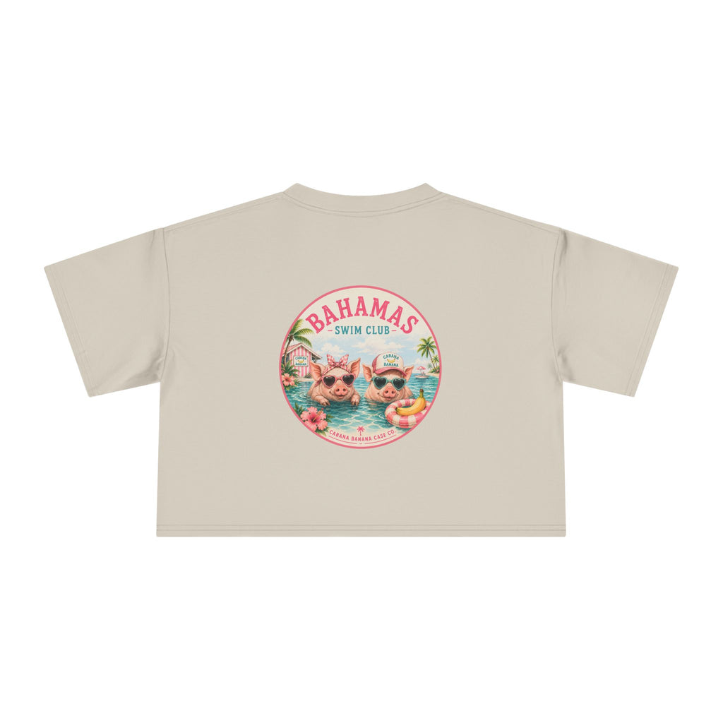Bahamas Pig Swim Club – Crop Tee
