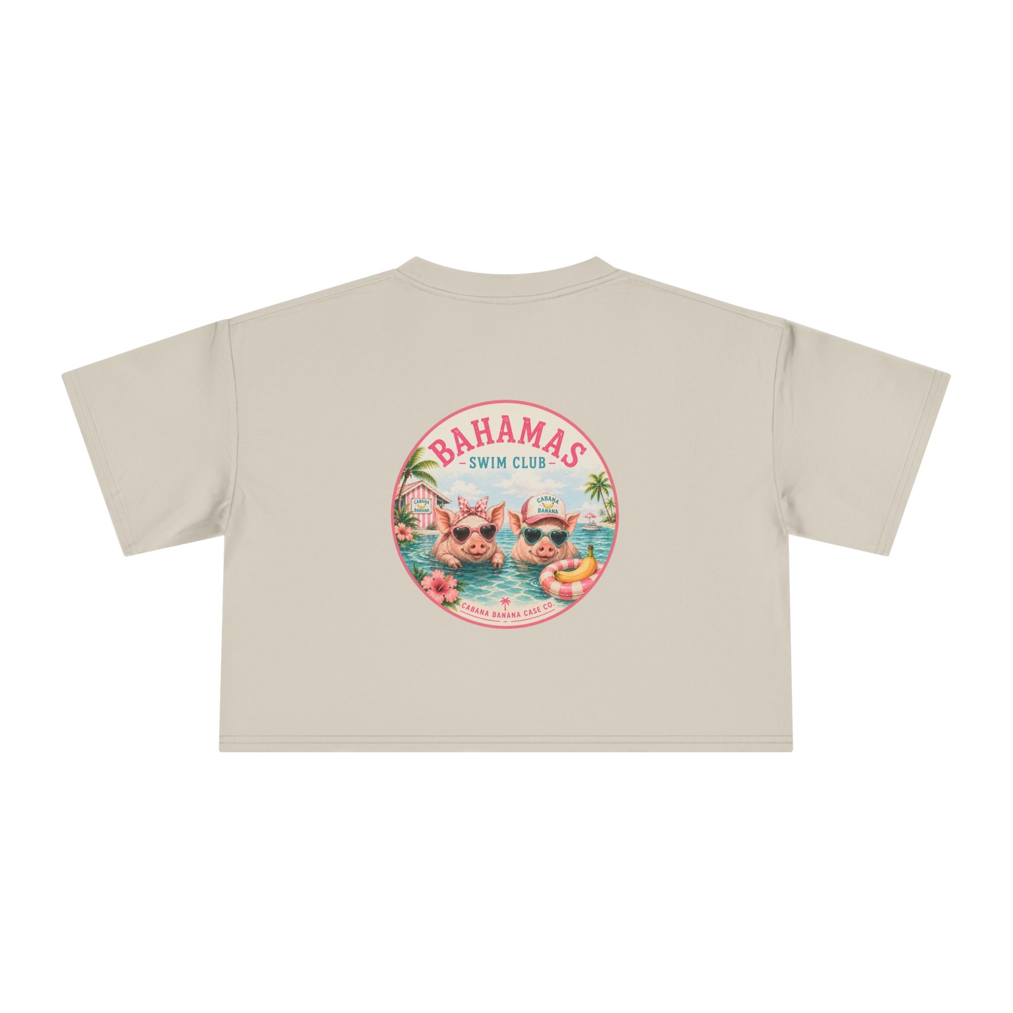 Bahamas Pig Swim Club – Crop Tee